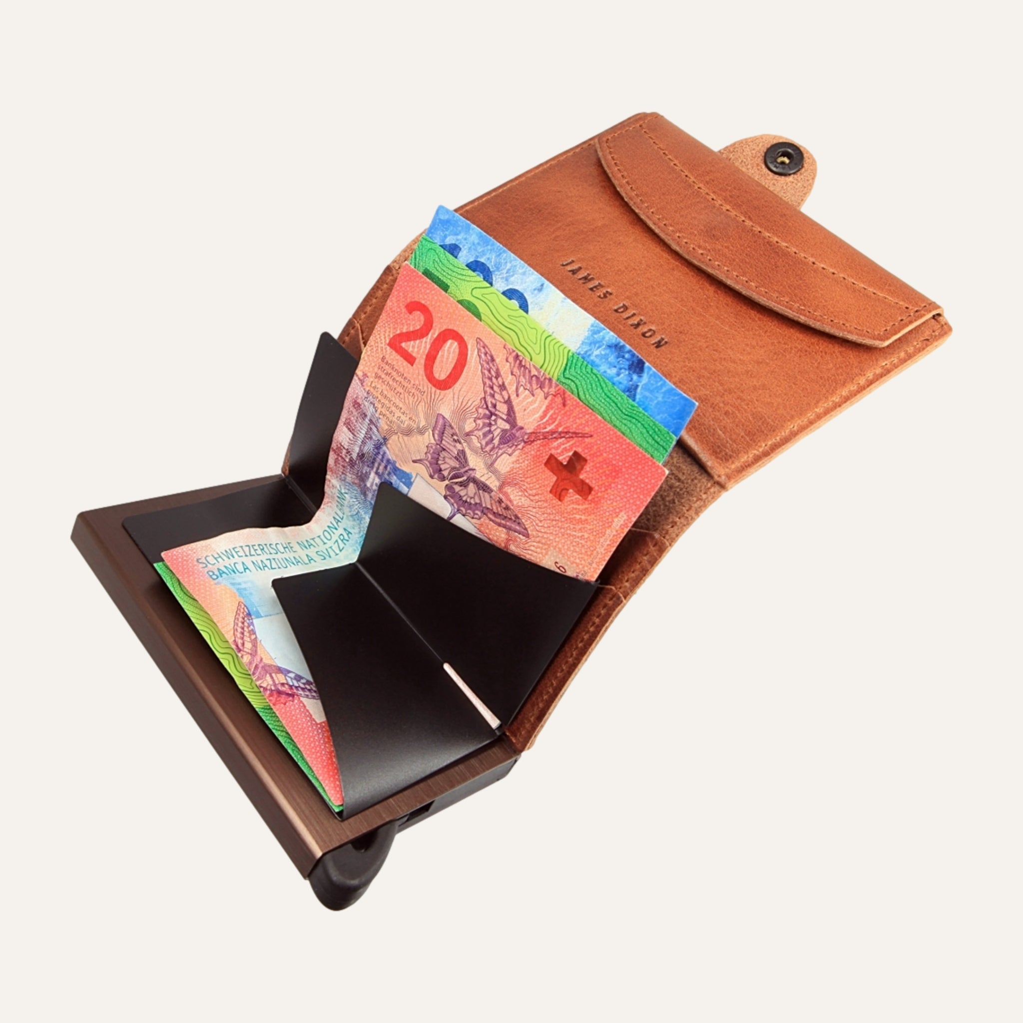 Brown Havana - Classic - Coin Pocket - Snap - Wallet