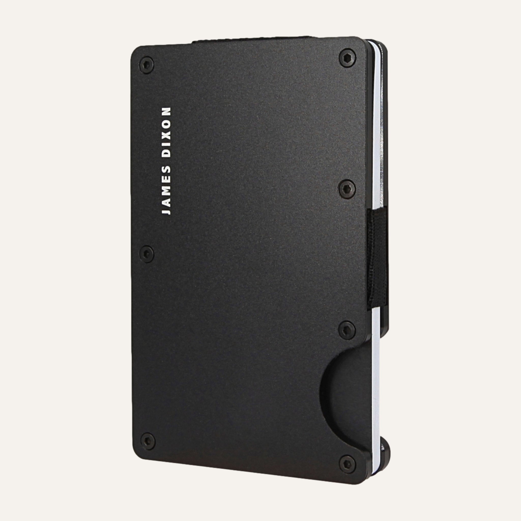 Black - Aluminium - Kontanthållare - Korthållare