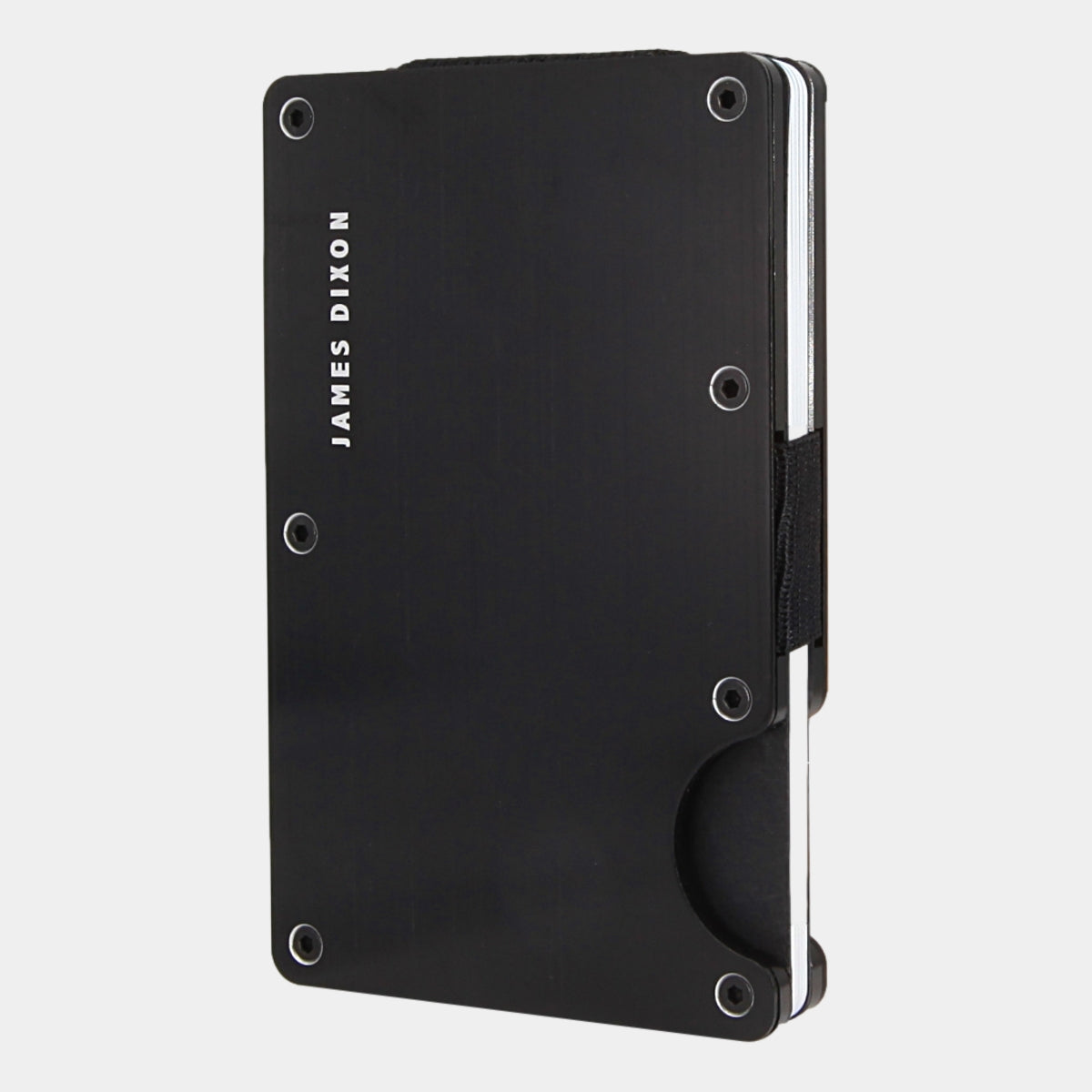 Black - Brushed Aluminium - Cash Strap - Wallet