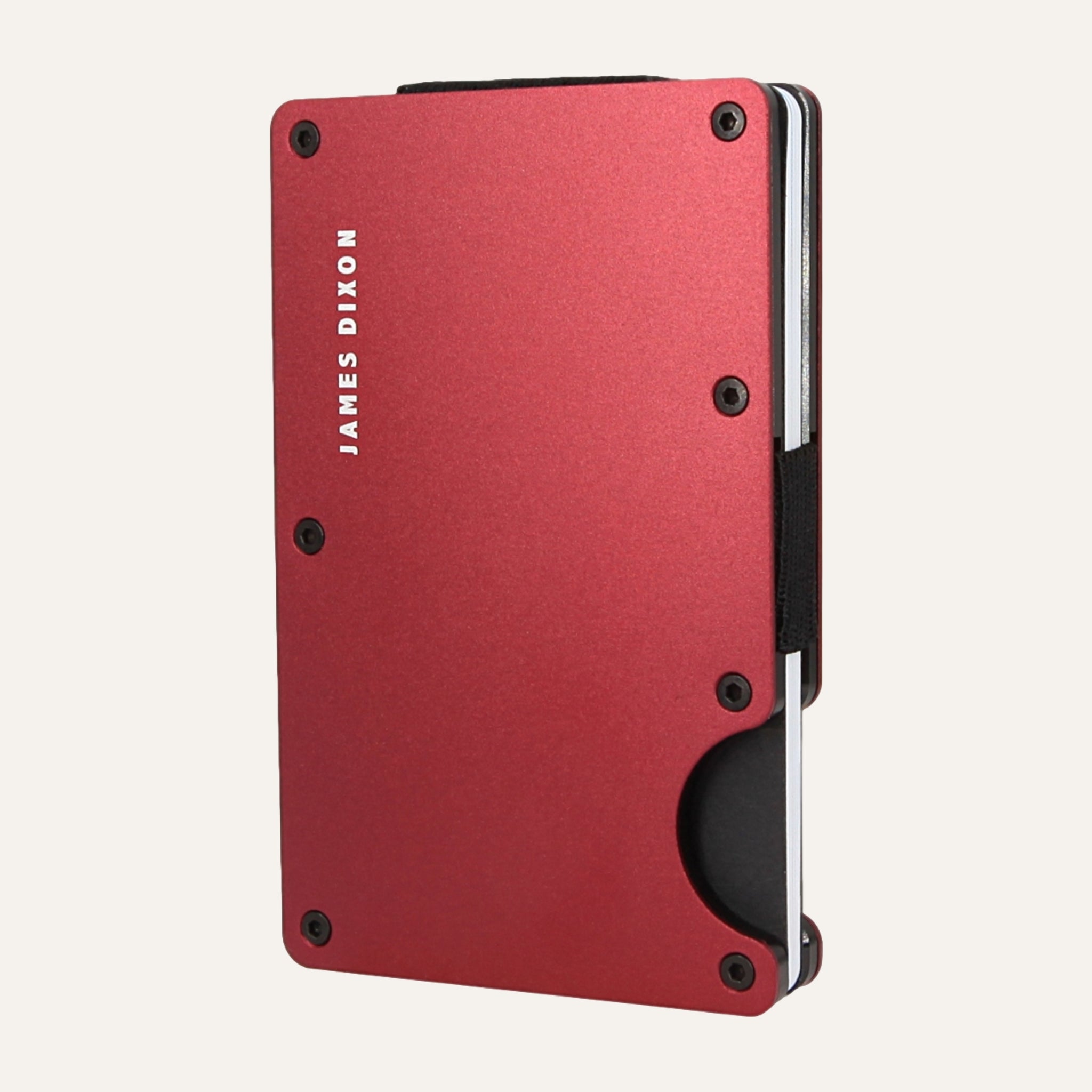 Burgundy - Aluminium - Kontanthållare - Korthållare