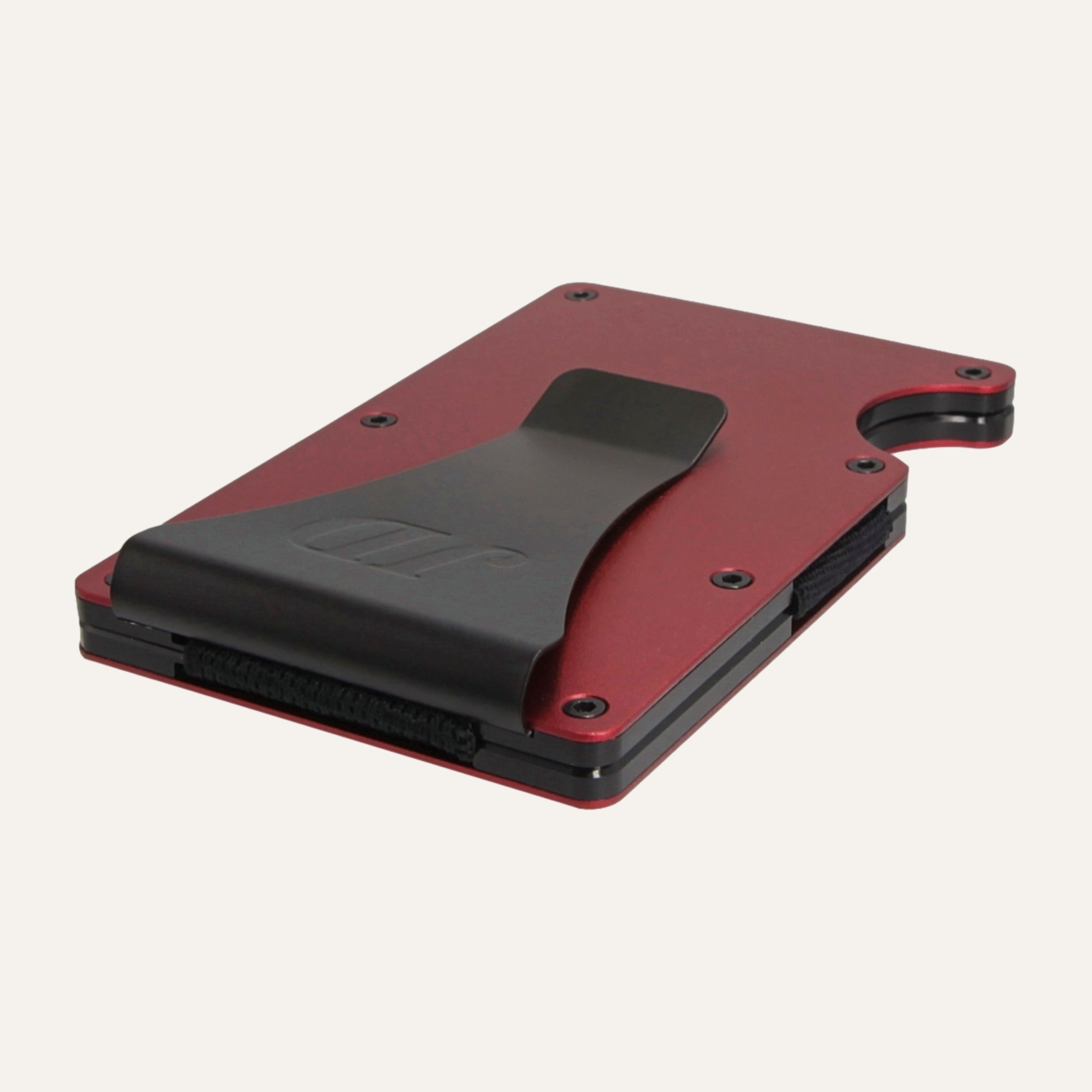 Burgundy - Aluminium - Money Clip - Wallet