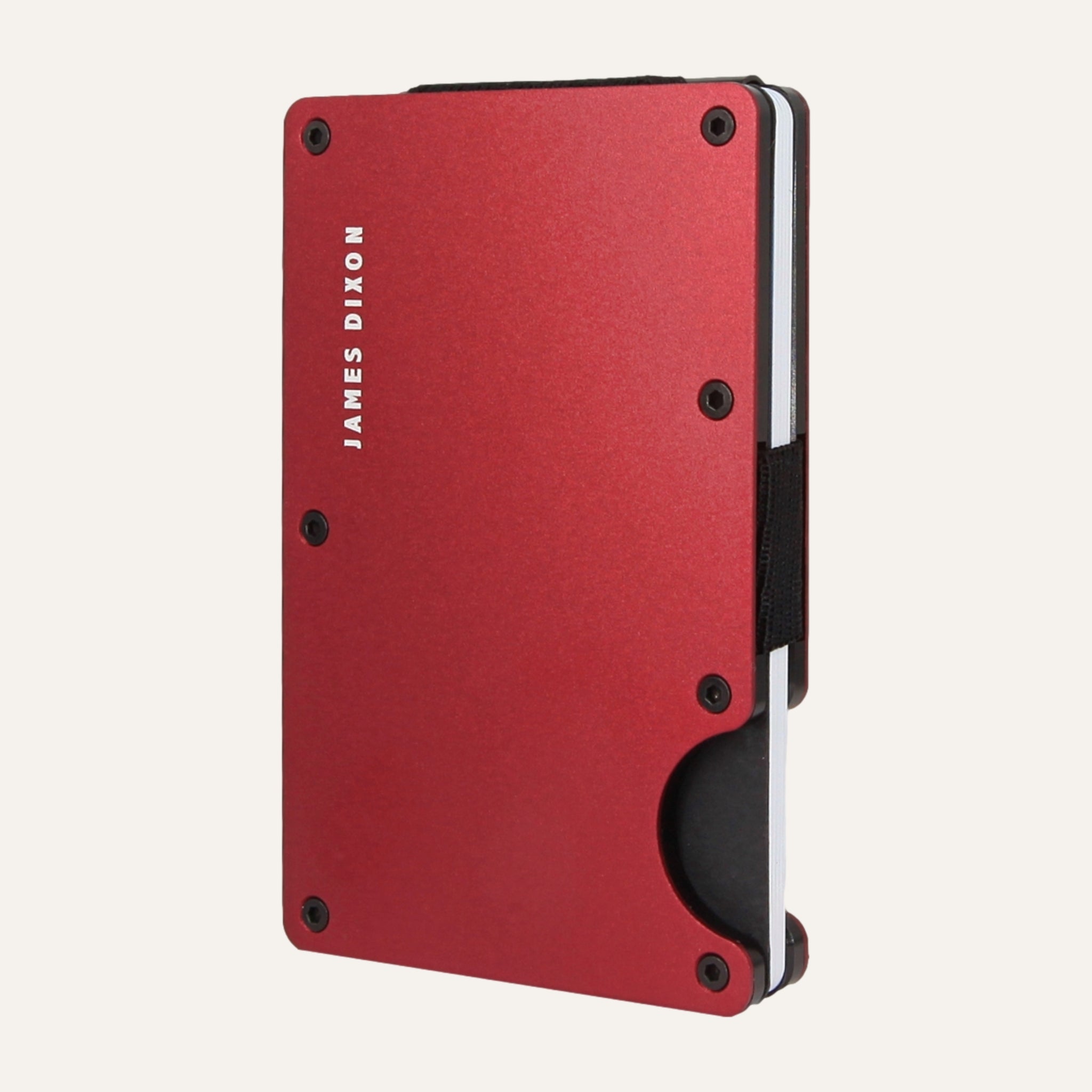 Burgundy - Aluminium - Money Clip - Wallet