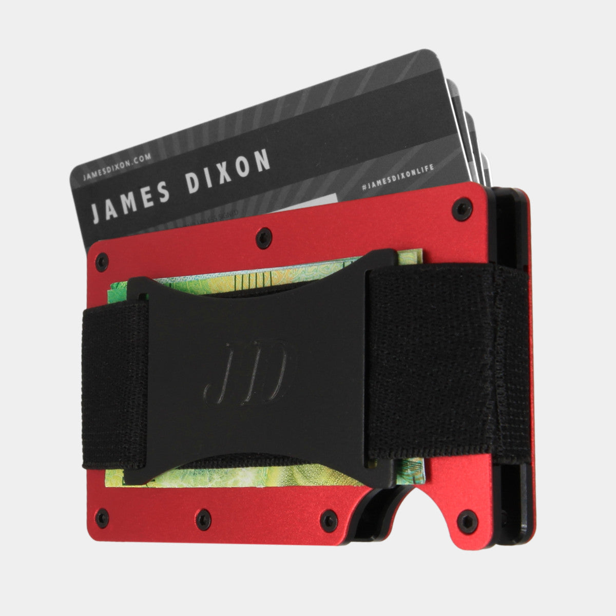 Red Crimson - Aluminium - Cash Strap - Wallet