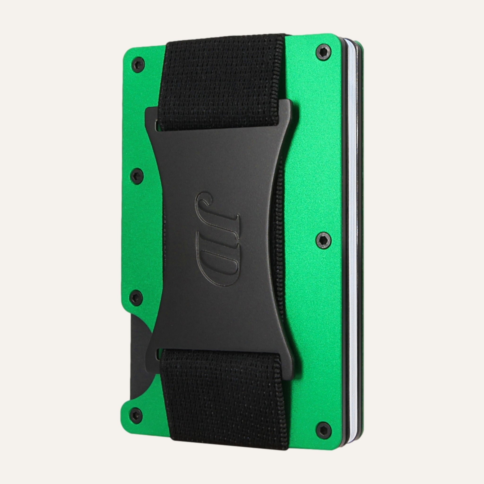 Electric Green - Aluminium - Geldband - Kartenhalter