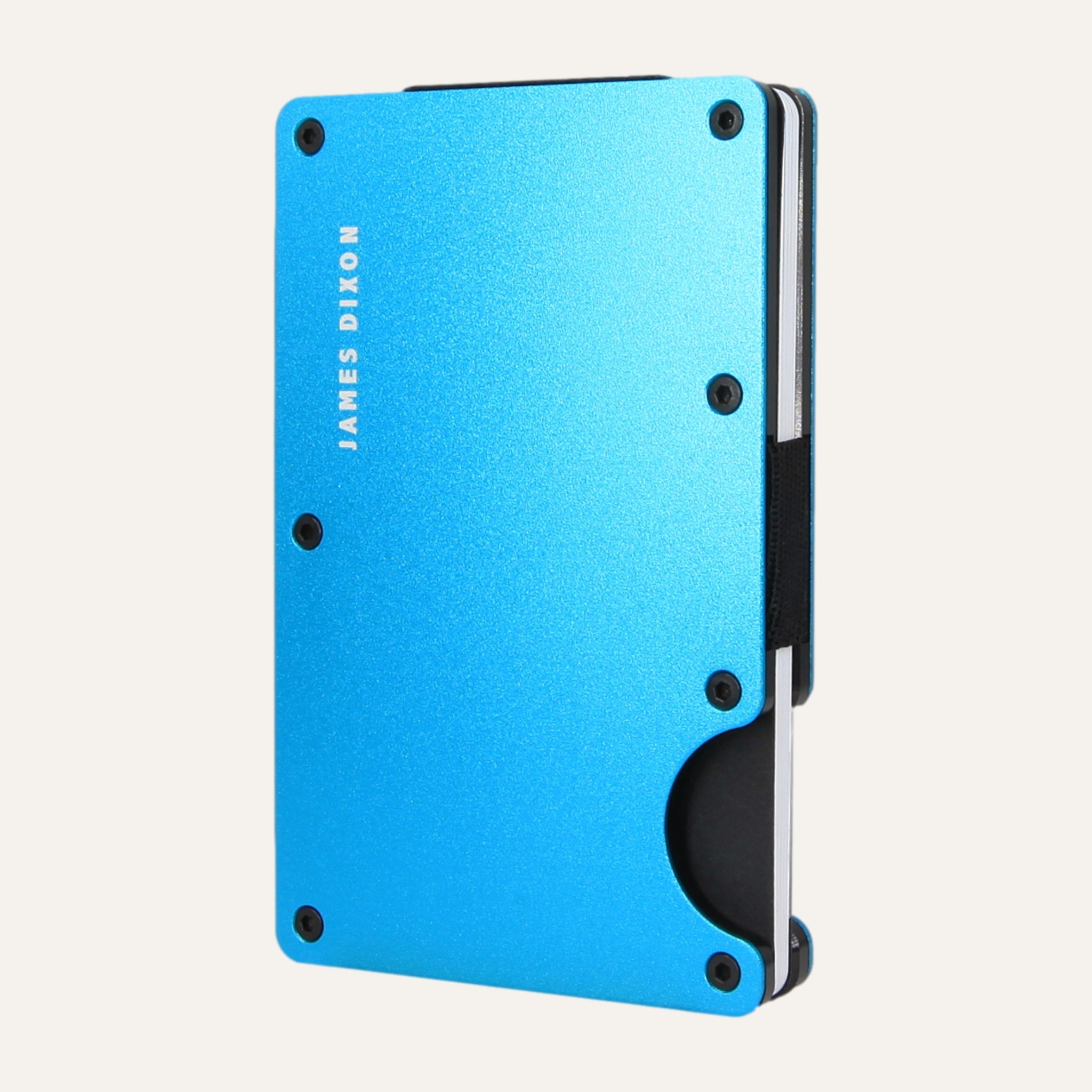 Neon Blue - Aluminium - Kontanthållare - Korthållare