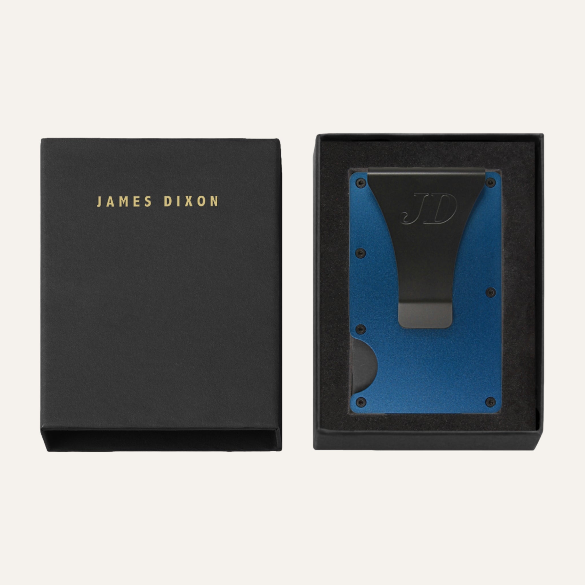 Petrol Blue - Aluminium - Money Clip - Wallet