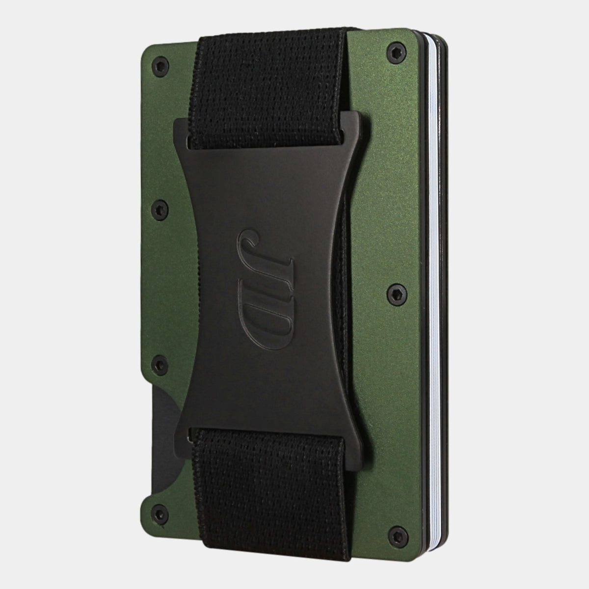 James Dixon Slim RFID Wallet, Grün, Aluminium, Geldband