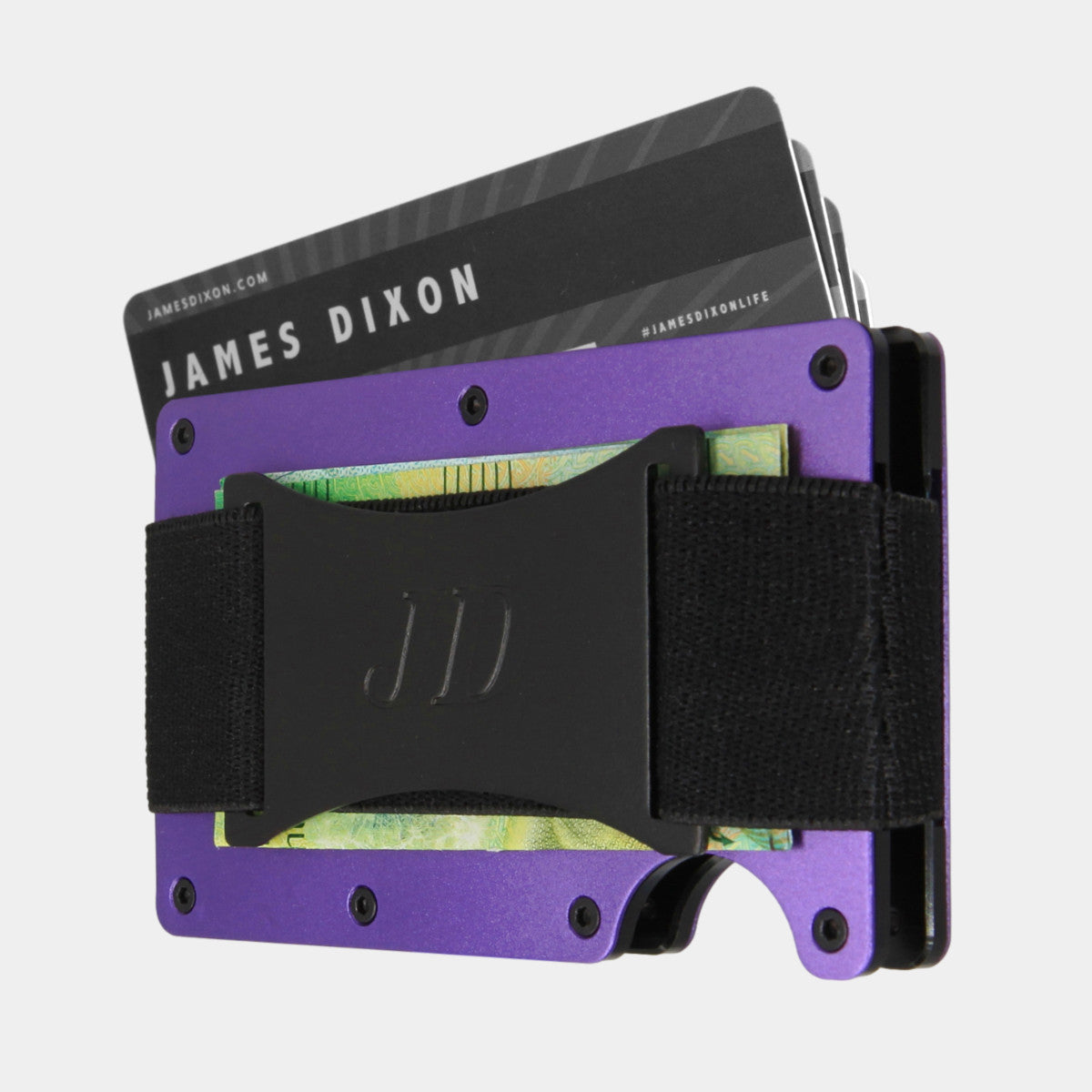 Purple - Aluminium - Cash Strap - Wallet