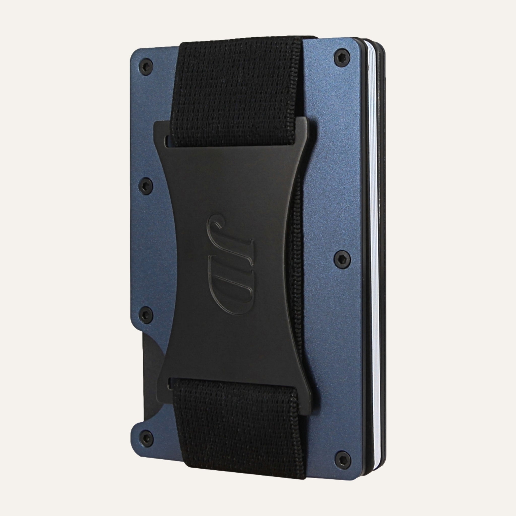 Steel Blue - Aluminium - Geldband - Kartenhalter