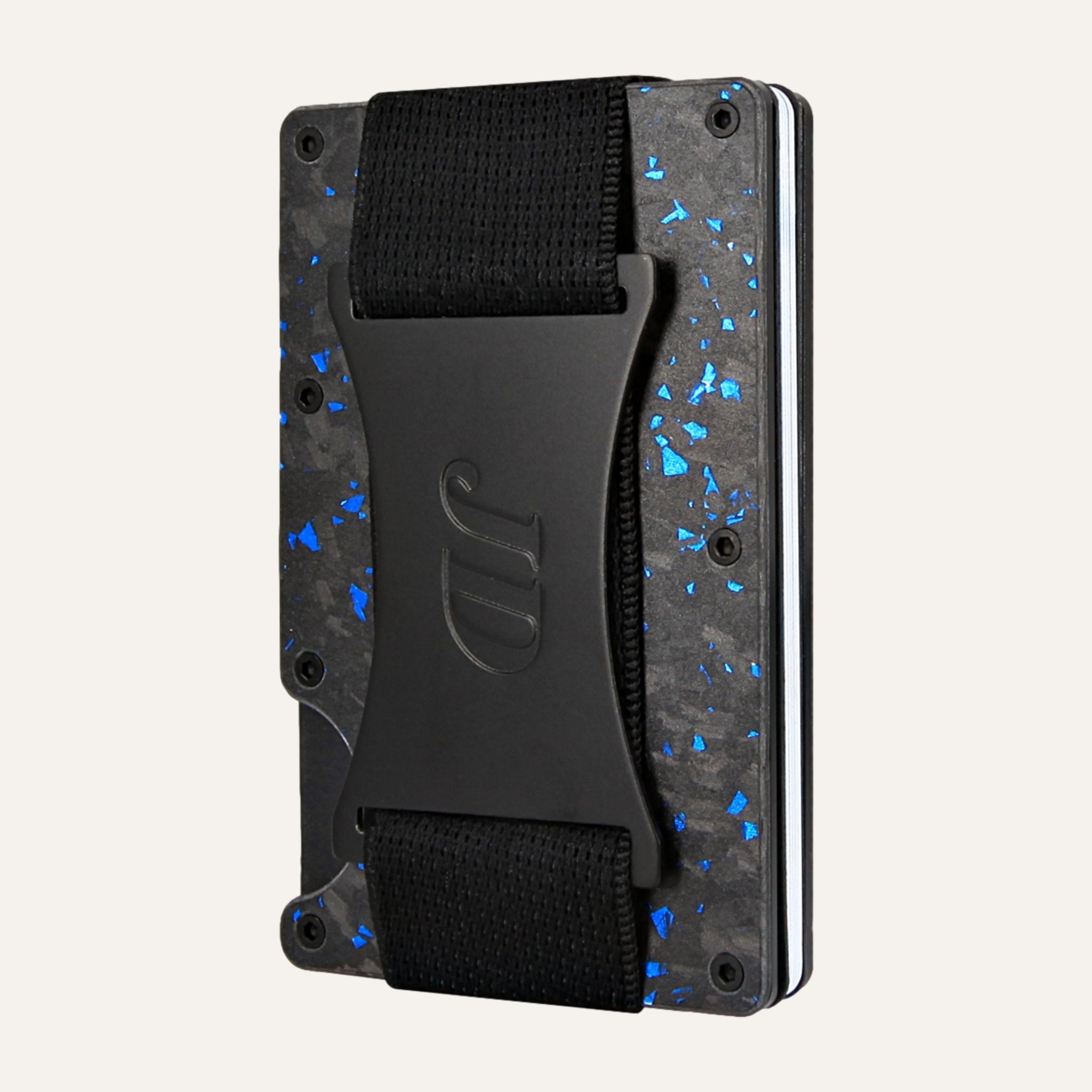 Black/Blue - Carbon - Cash Strap - Wallet