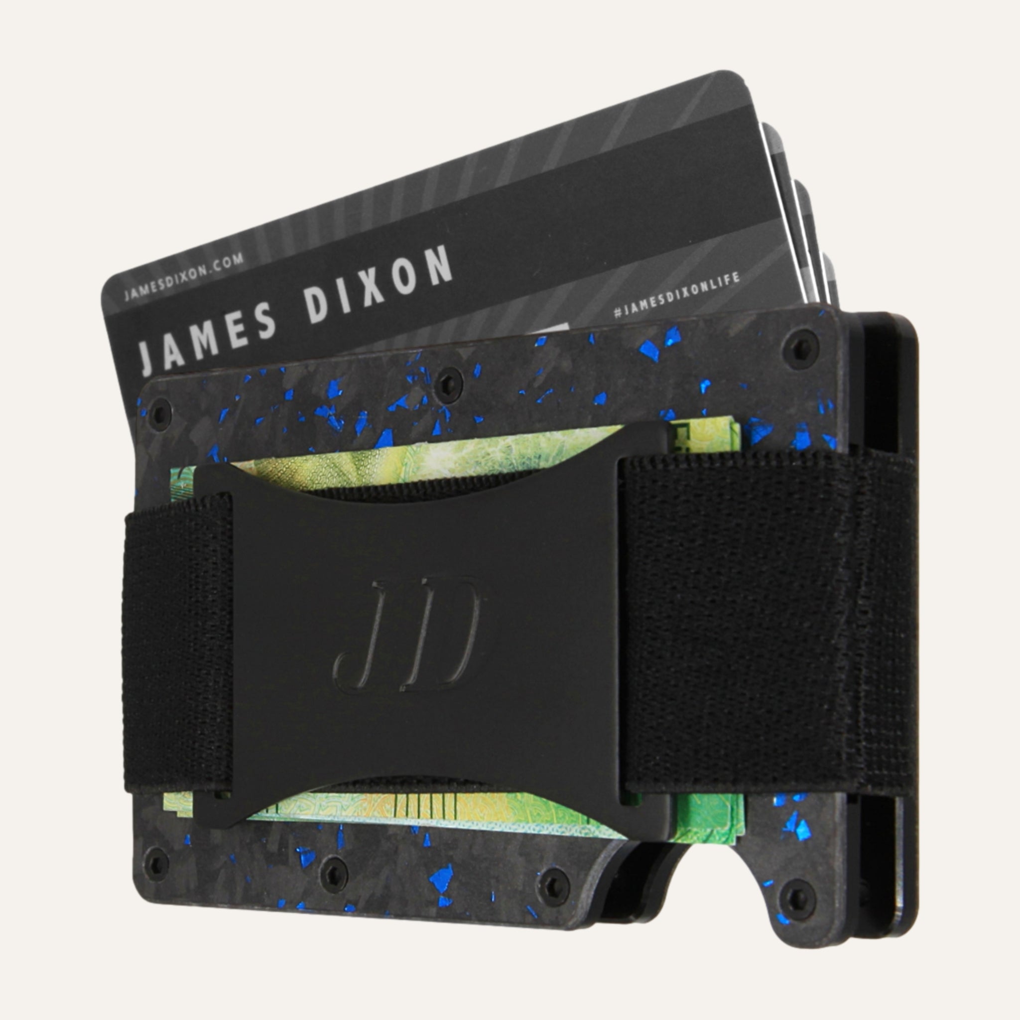 Black/Blue - Carbon - Geldband - Kartenhalter