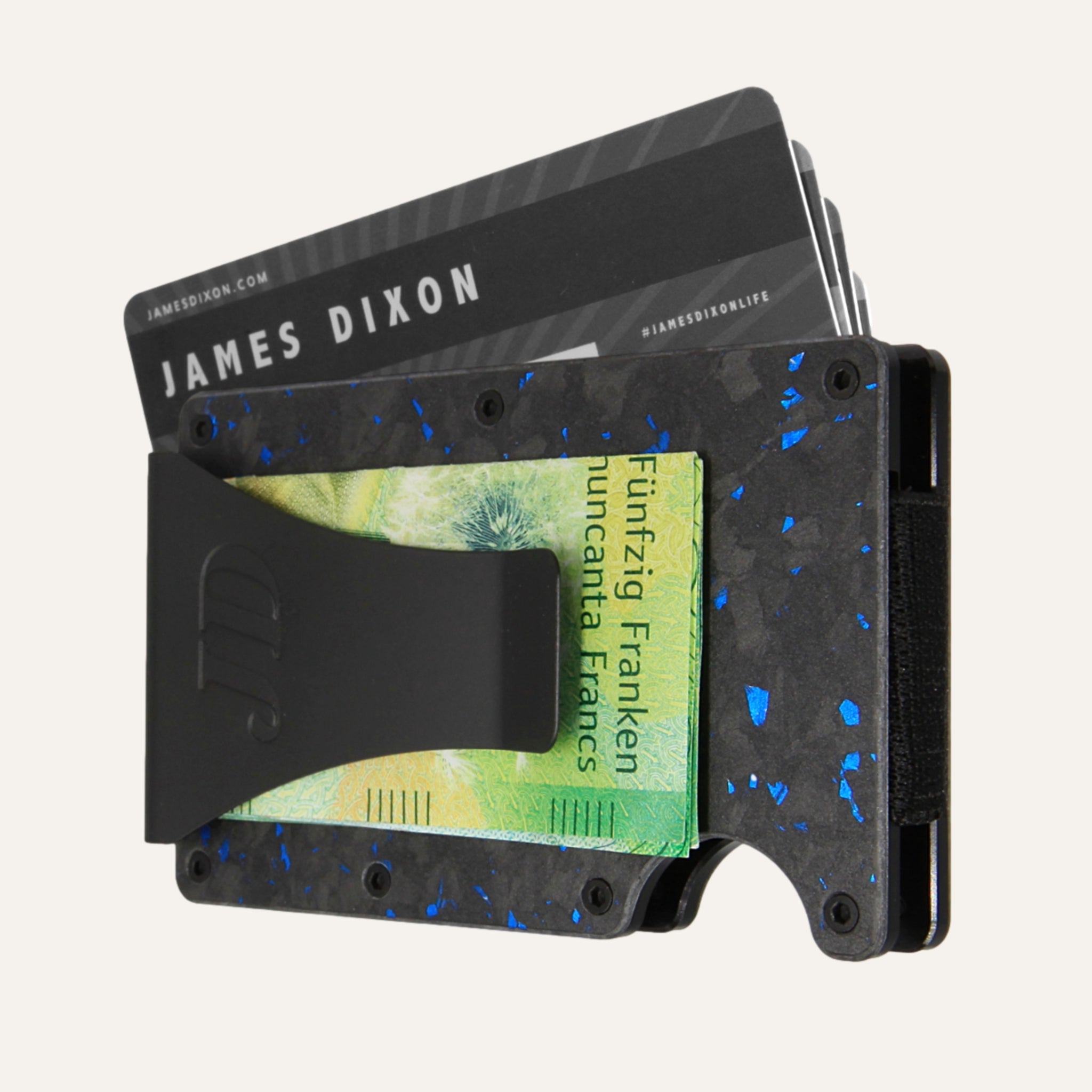 Black/Blue - Carbon - Money Clip - Wallet