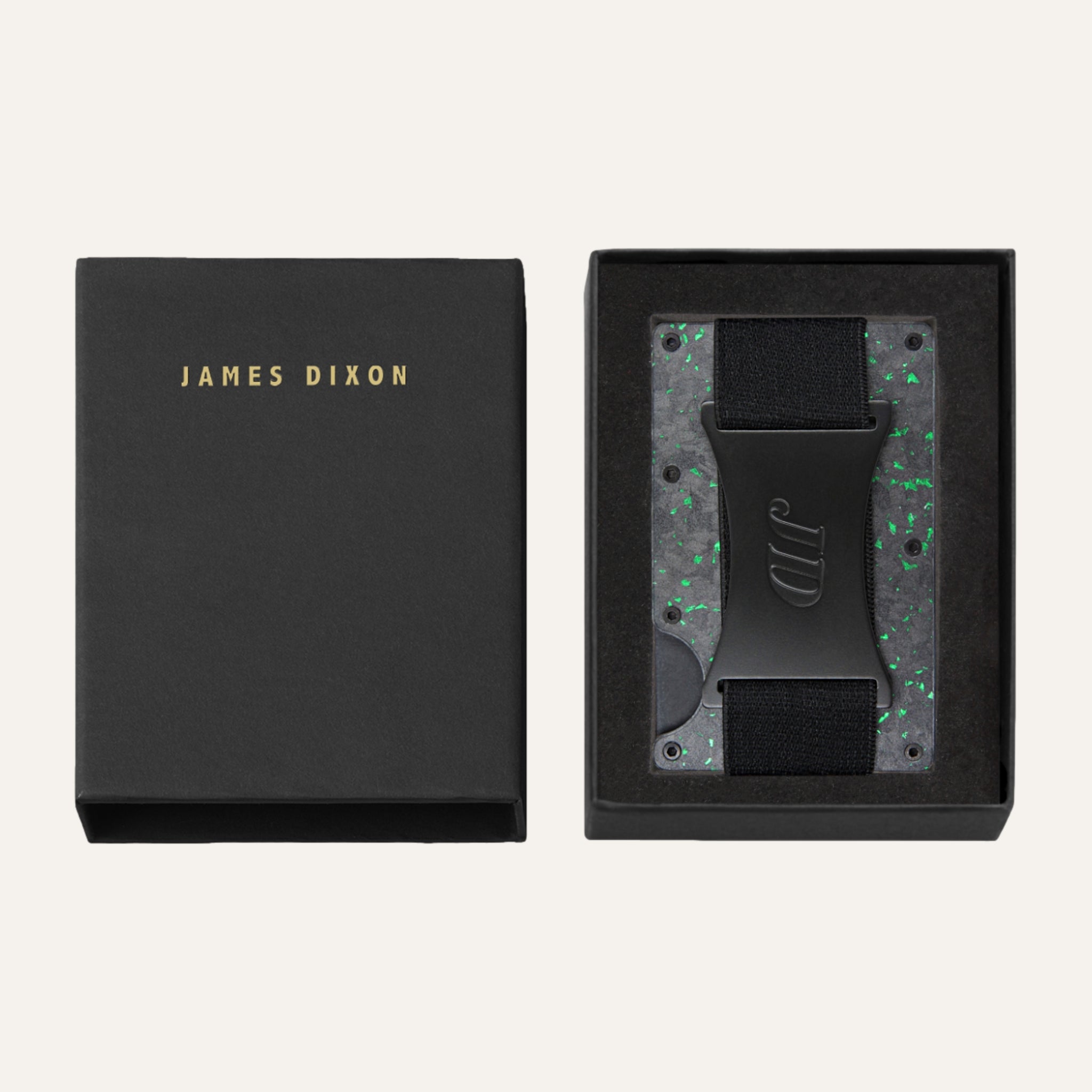 Black/Green - Carbon - Cash Strap - Wallet
