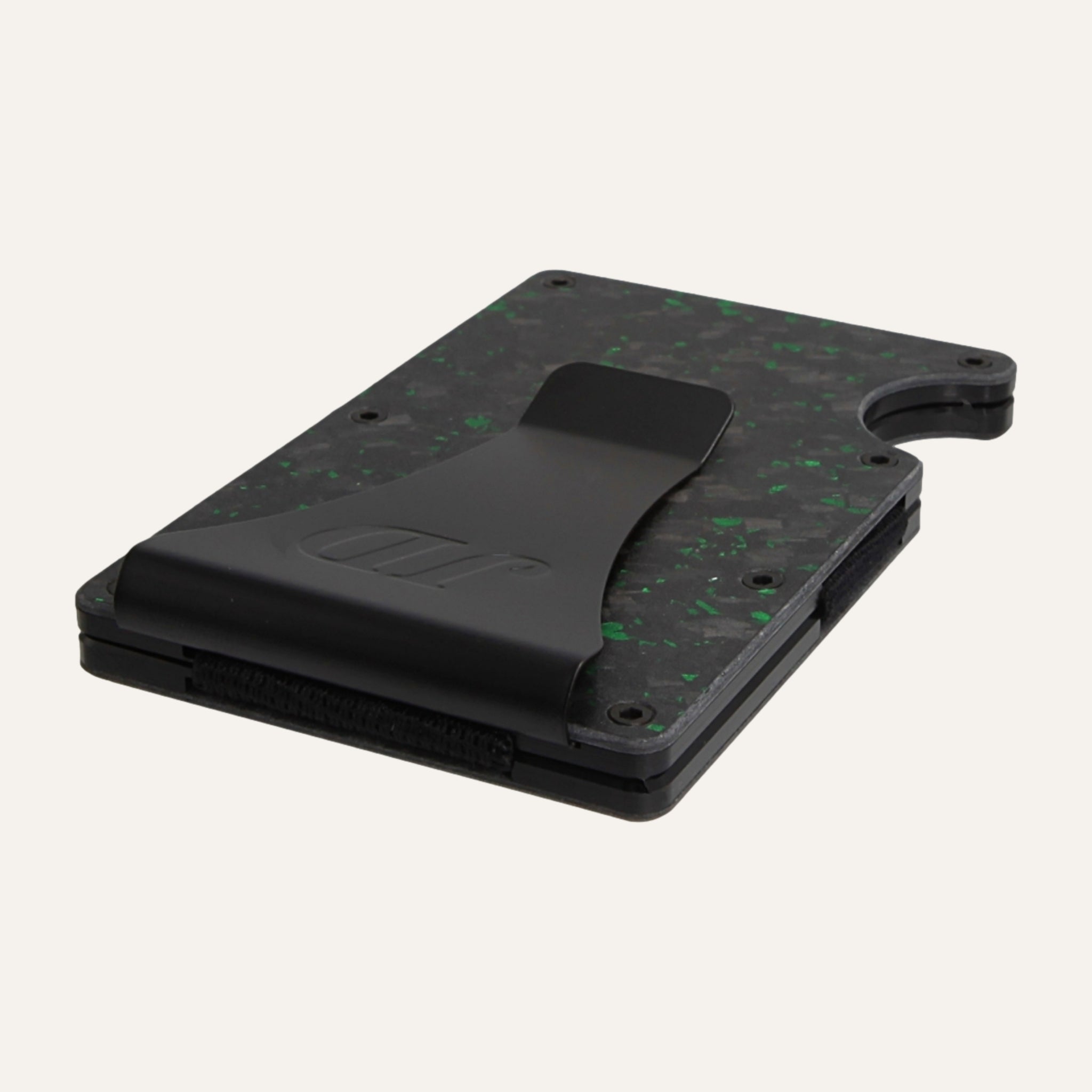 Black/Green - Carbon - Geldklammer - Kartenhalter