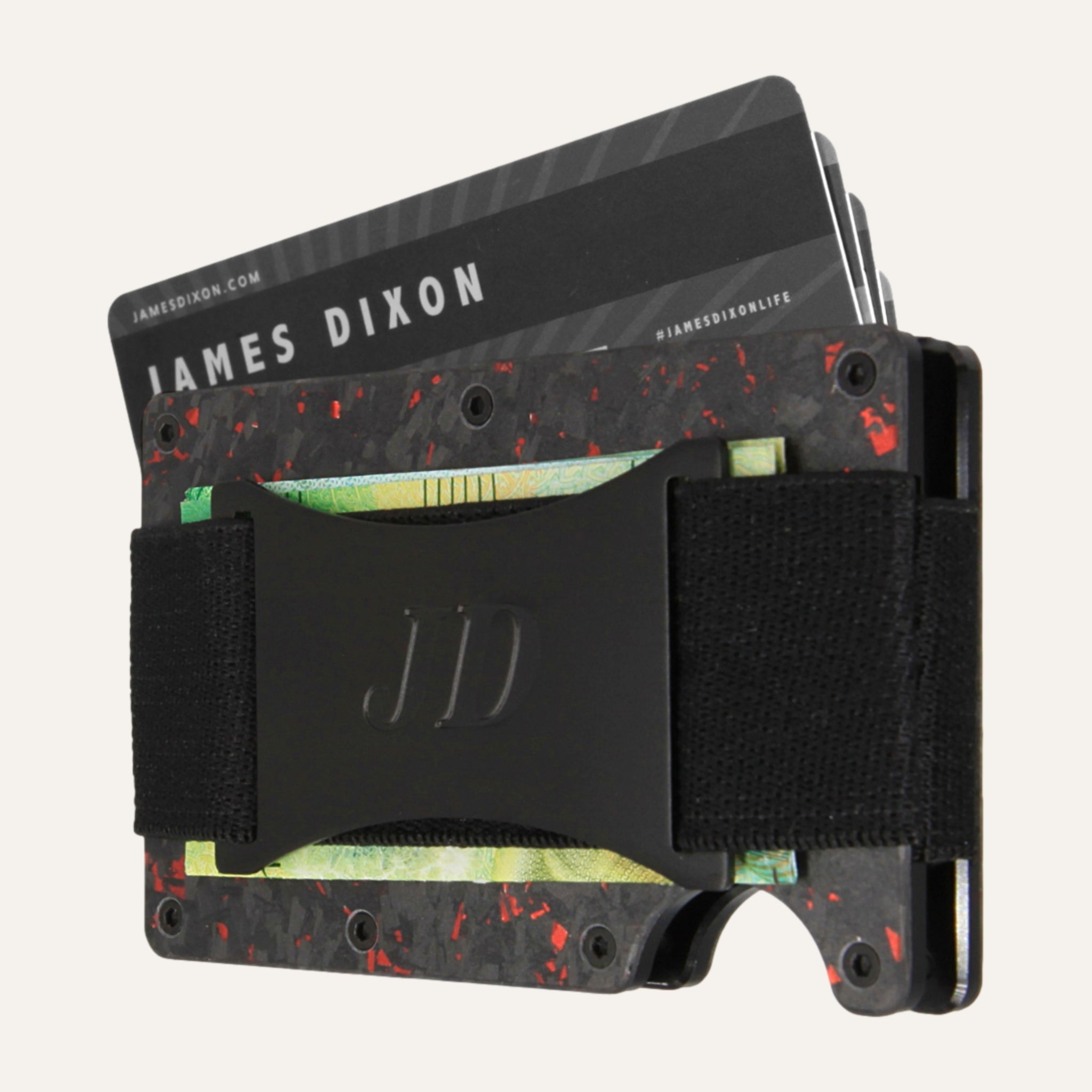 Black/Red - Carbon - Cash Strap - Wallet