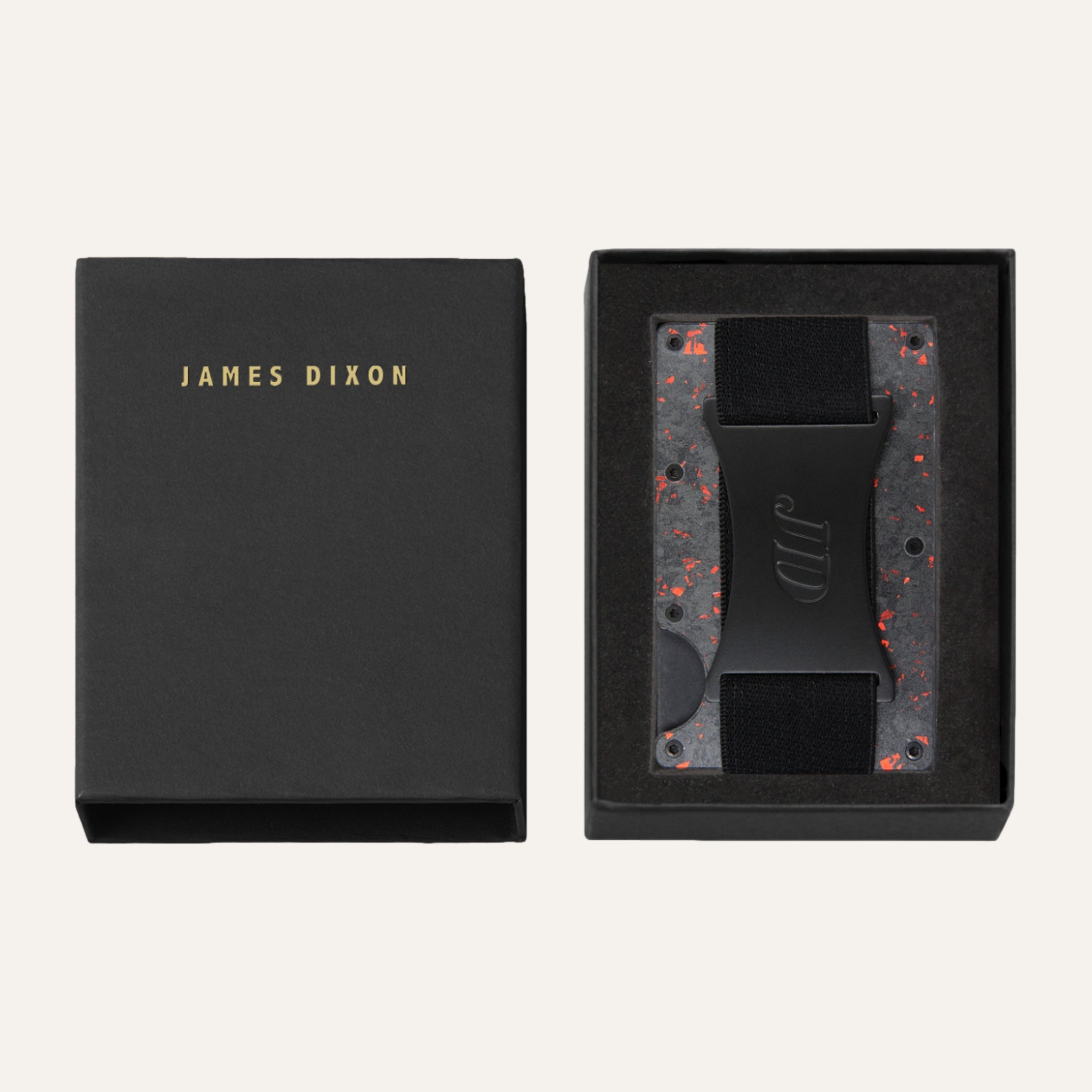 Black/Red - Carbon - Cash Strap - Wallet