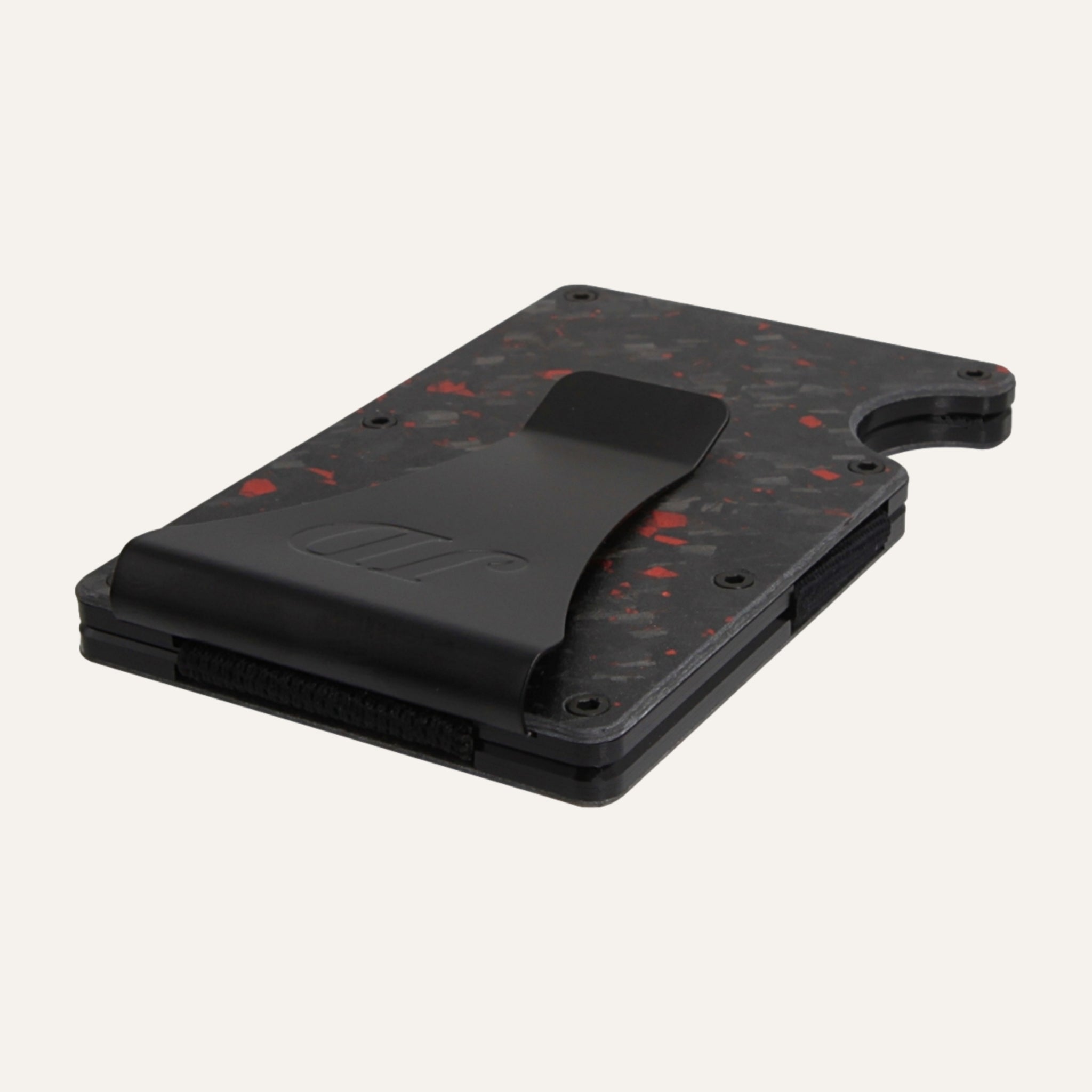 Black/Red - Carbon - Money Clip - Wallet
