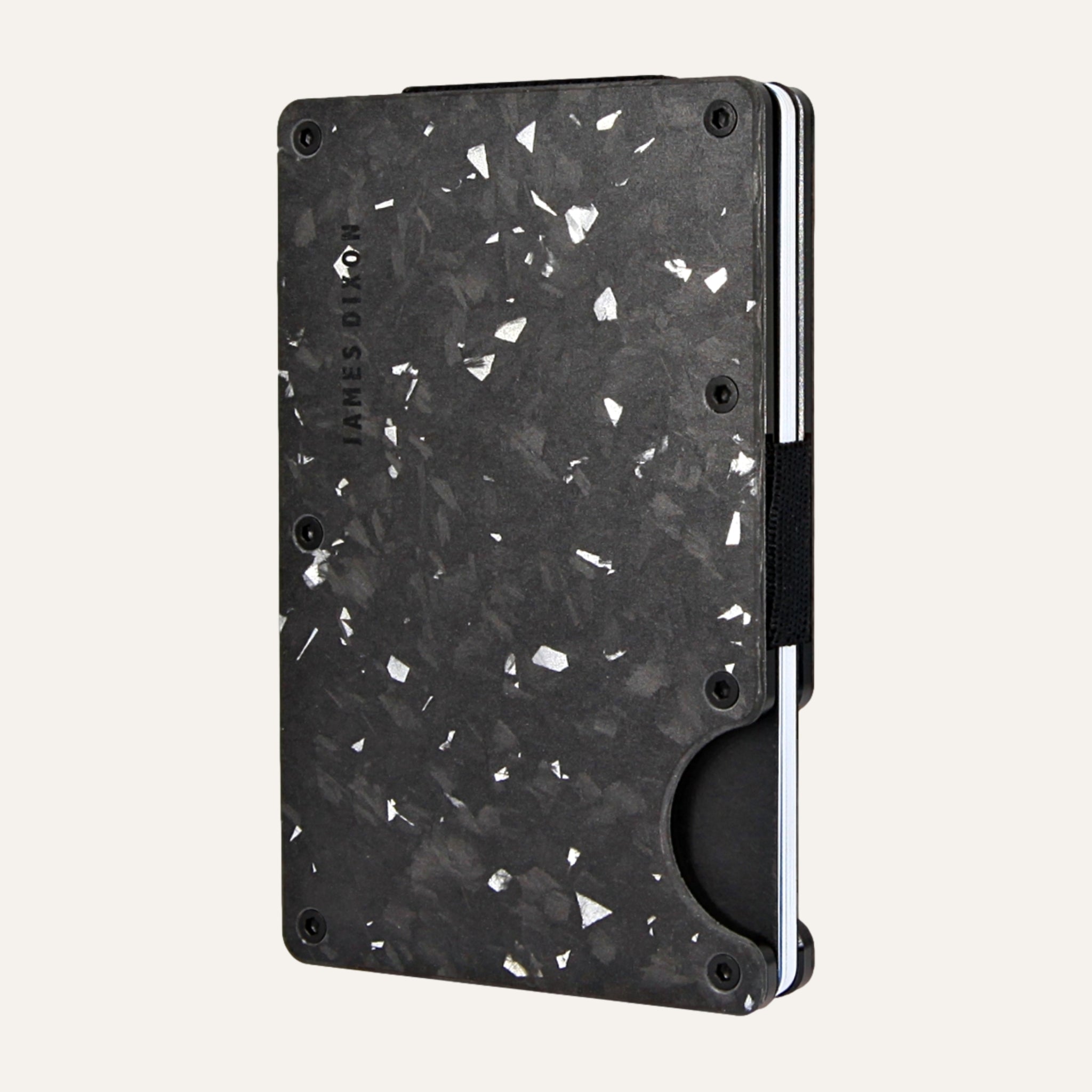Black/Silver - Carbon - Geldband - Kartenhalter