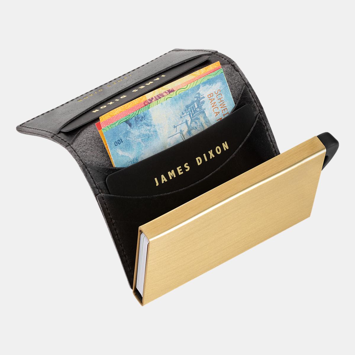 jd0002 james dixon puro classic black gold wallet notes