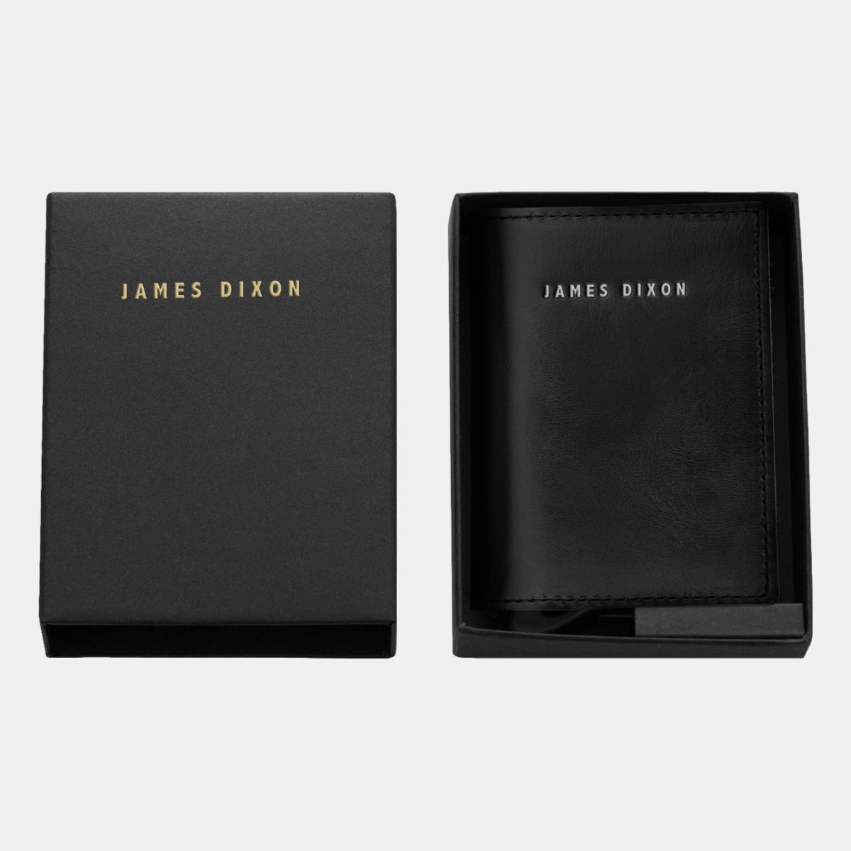 jd0003 james dixon puro classic black silver wallet box