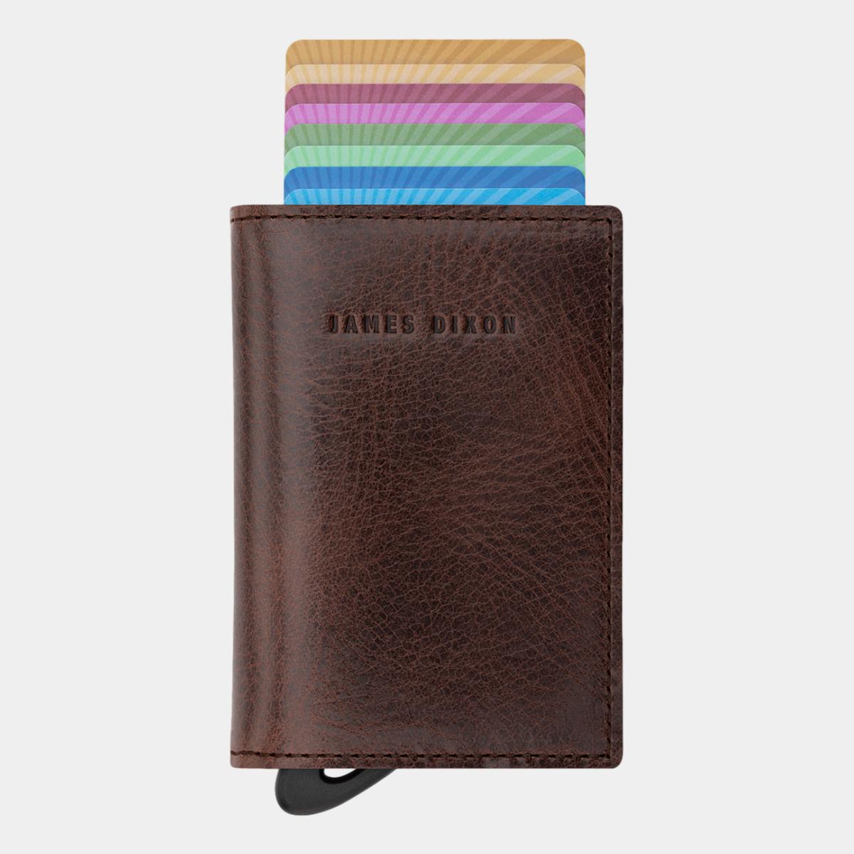 jd0005 james dixon puro classic cacao brown wallet front