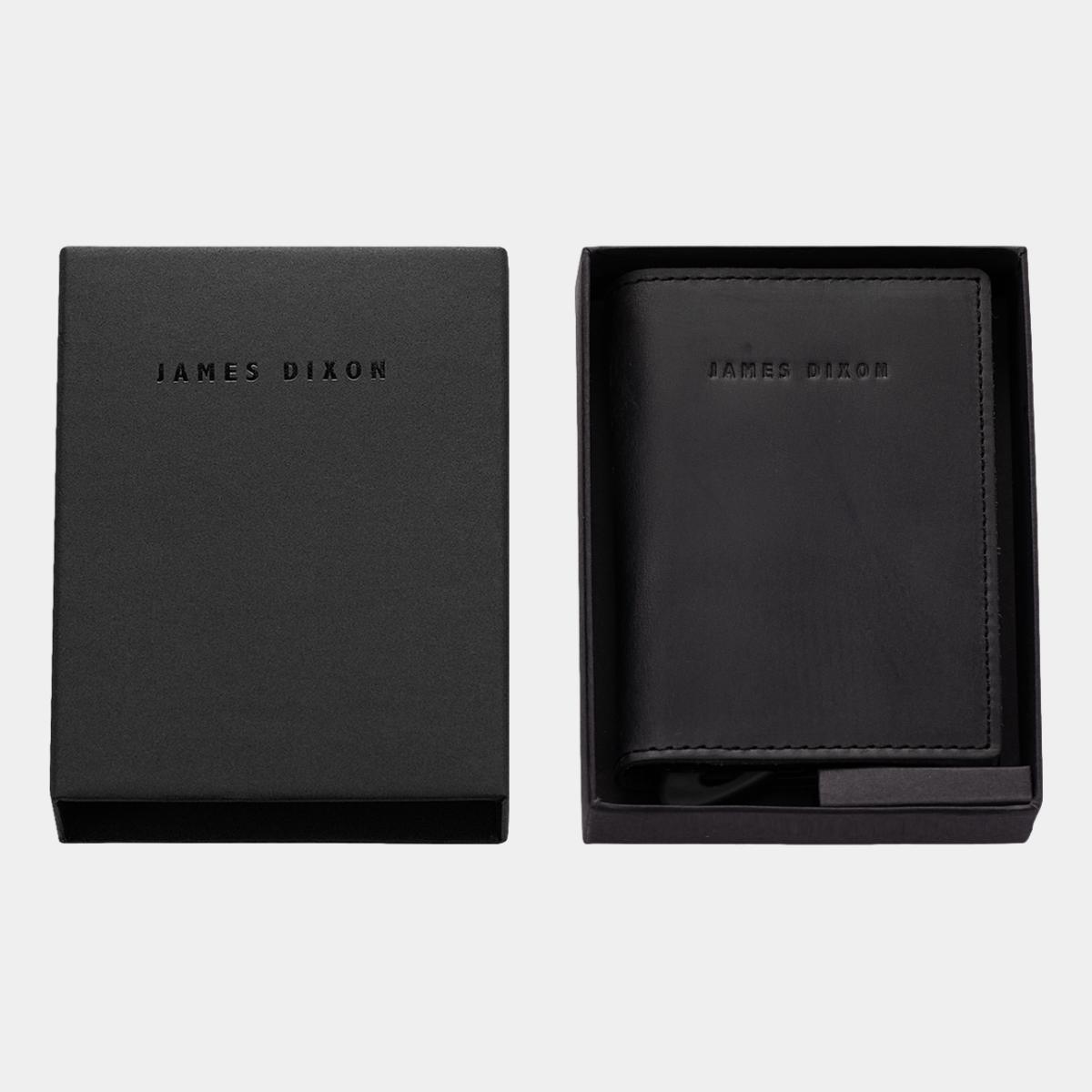 jd0030 james dixon puro vintage all black wallet box