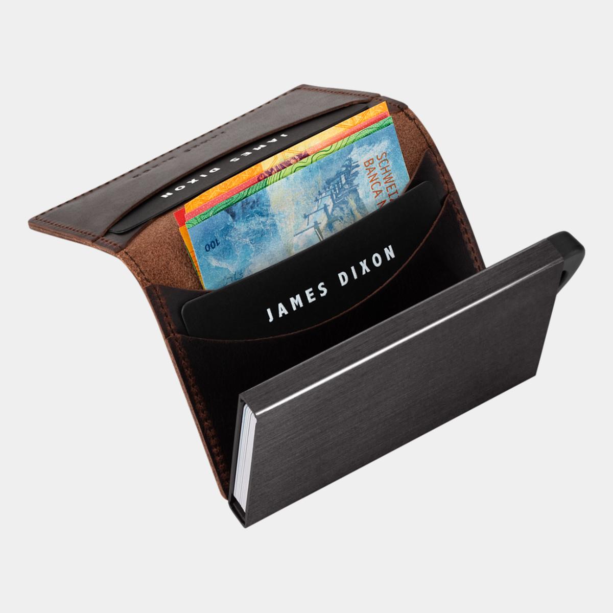 jd0033 james dixon puro vintage cacao brown wallet notes