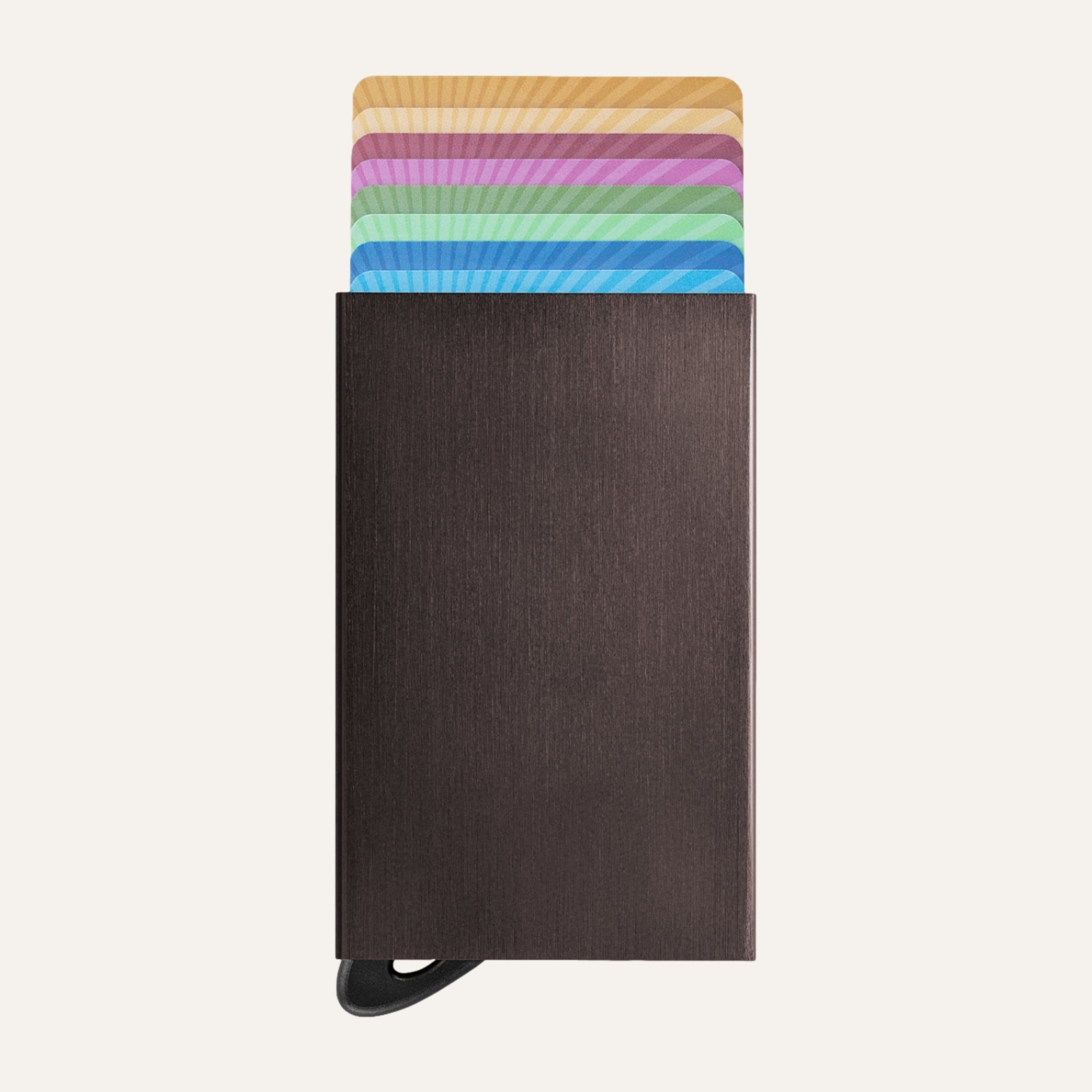 James Dixon Slim RFID Cardholder, Dark Brown, Solo