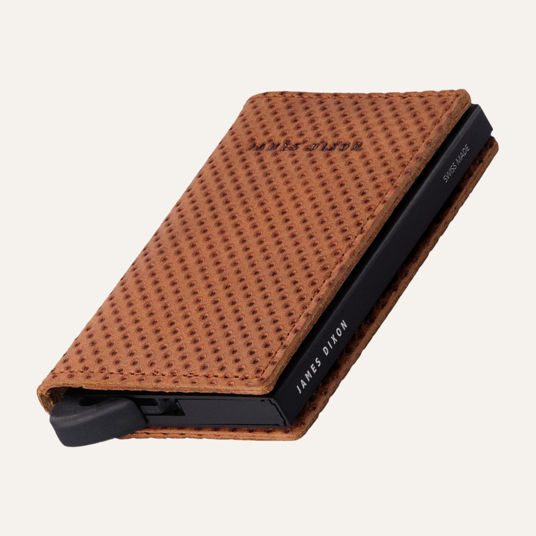 James Dixon Slim RFID Wallet, Rust, Racing, Snap