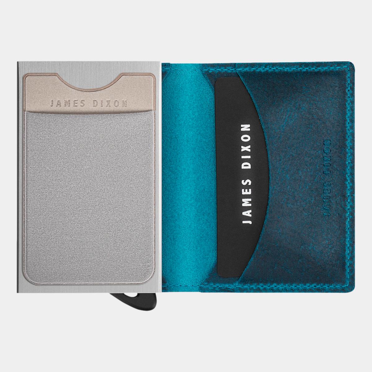 jd0068 james dixon extra cards grey pocket on puro raw wallet open