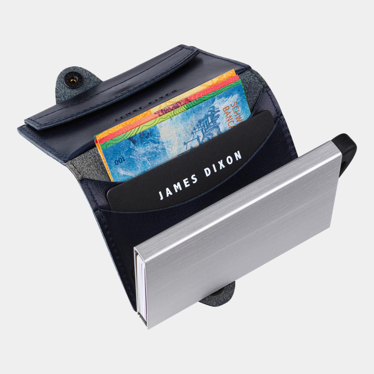 jd0075 james dixon boton classic blue coin pocket wallet notes