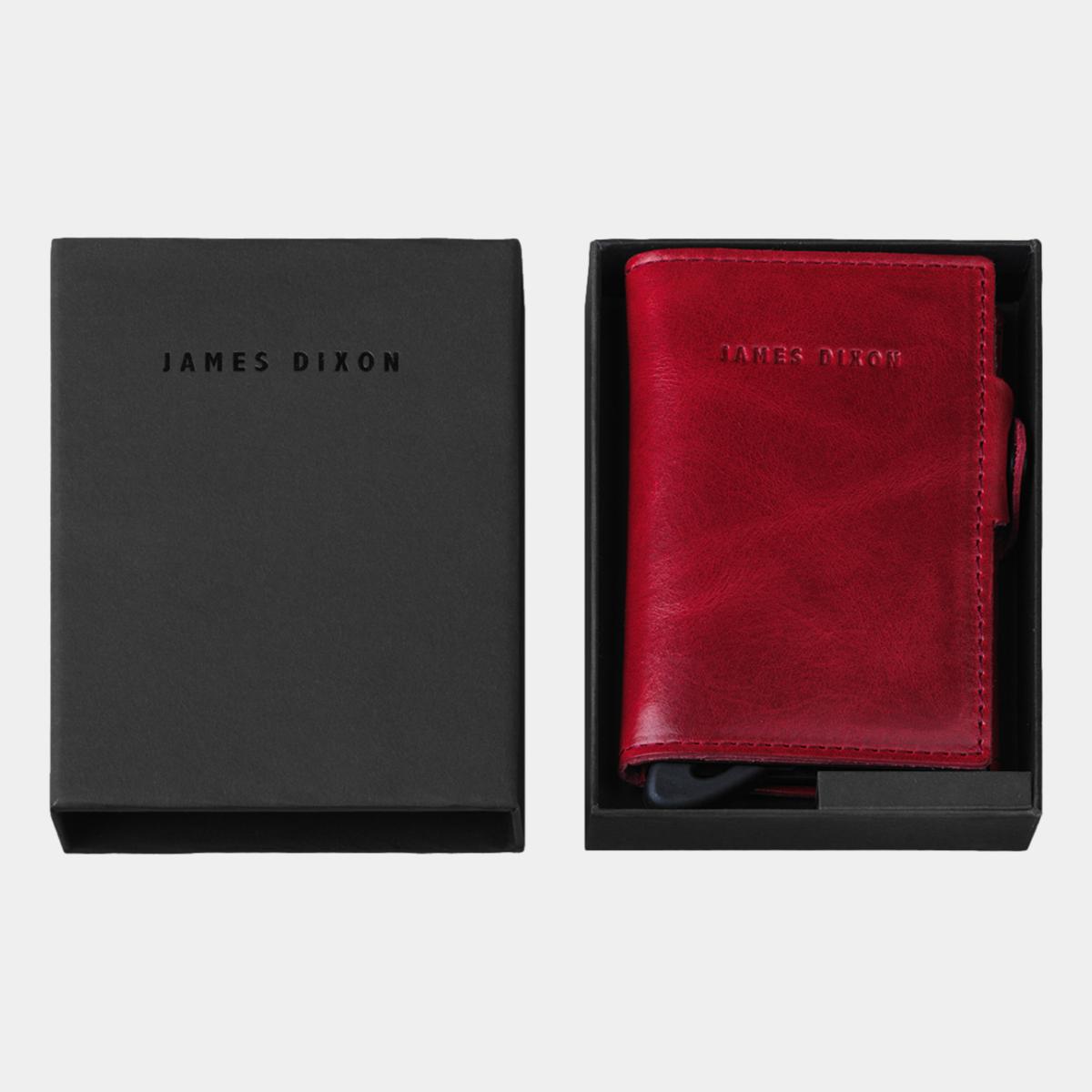 jd0082 james dixon boton classic red coin pocket wallet box