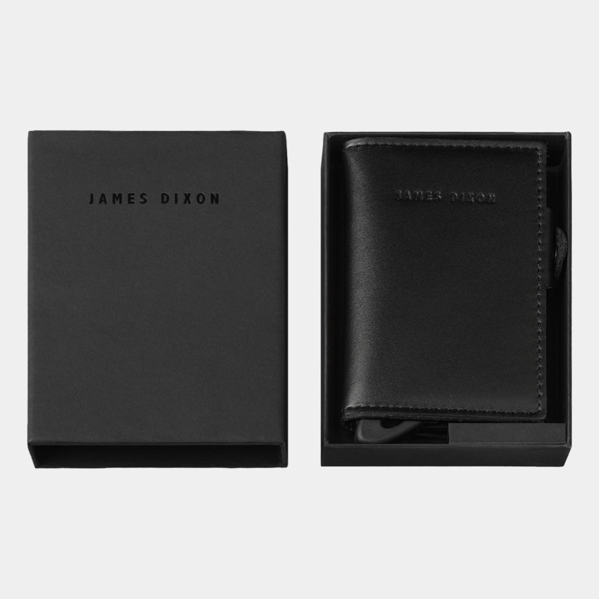 jd0085 james dixon boton one all black coin pocket wallet box