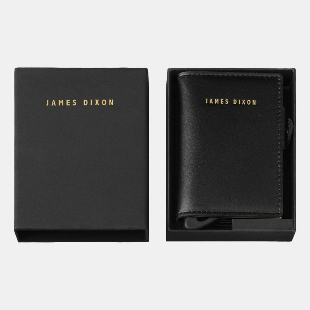 jd0086 james dixon boton one black gold coin pocket wallet box