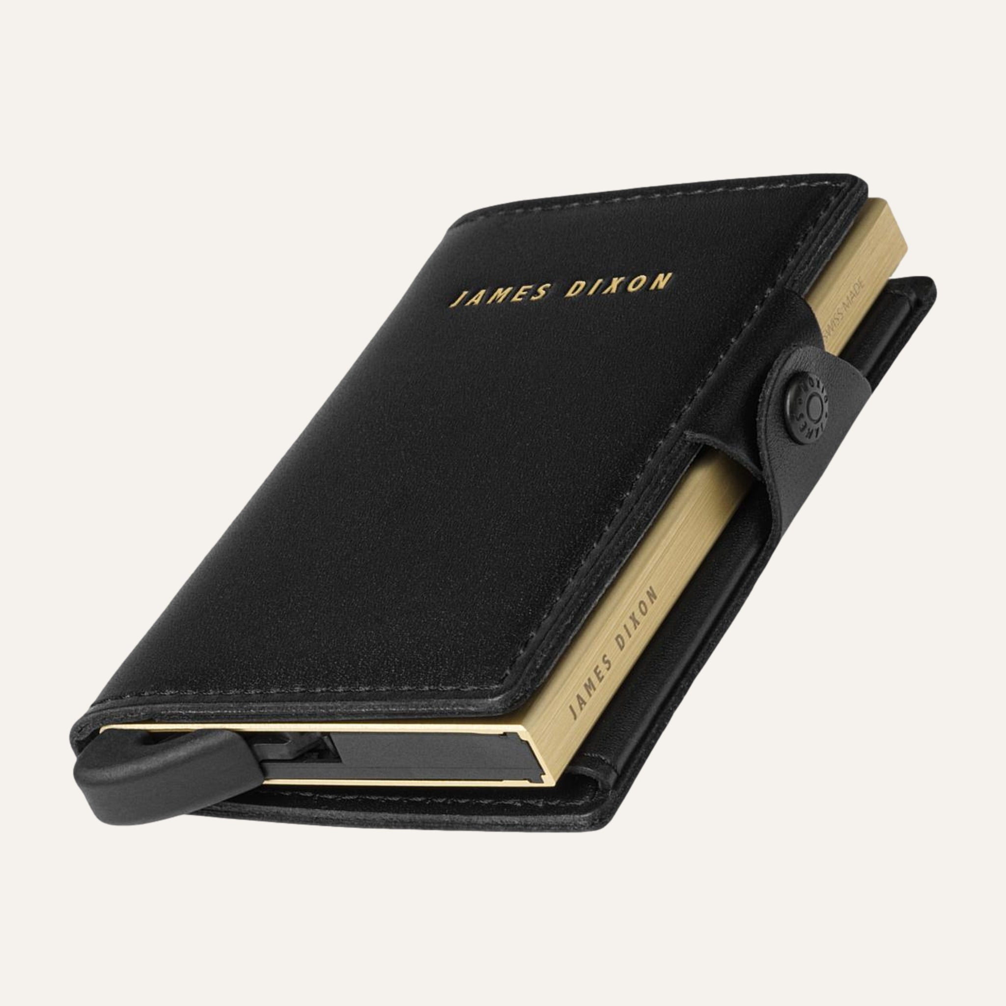 Black/Gold - One - Coin Pocket - Snap - Wallet