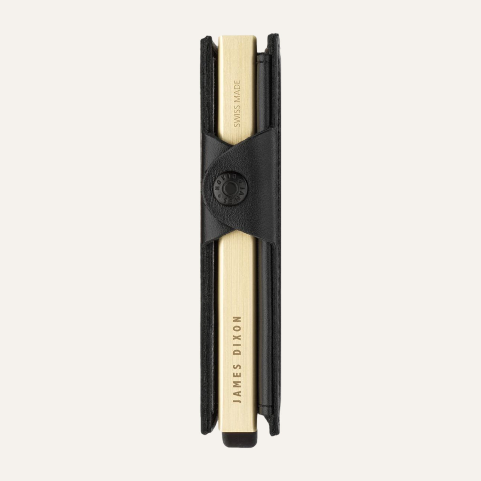 Black/Gold - One - Coin Pocket - Snap - Wallet