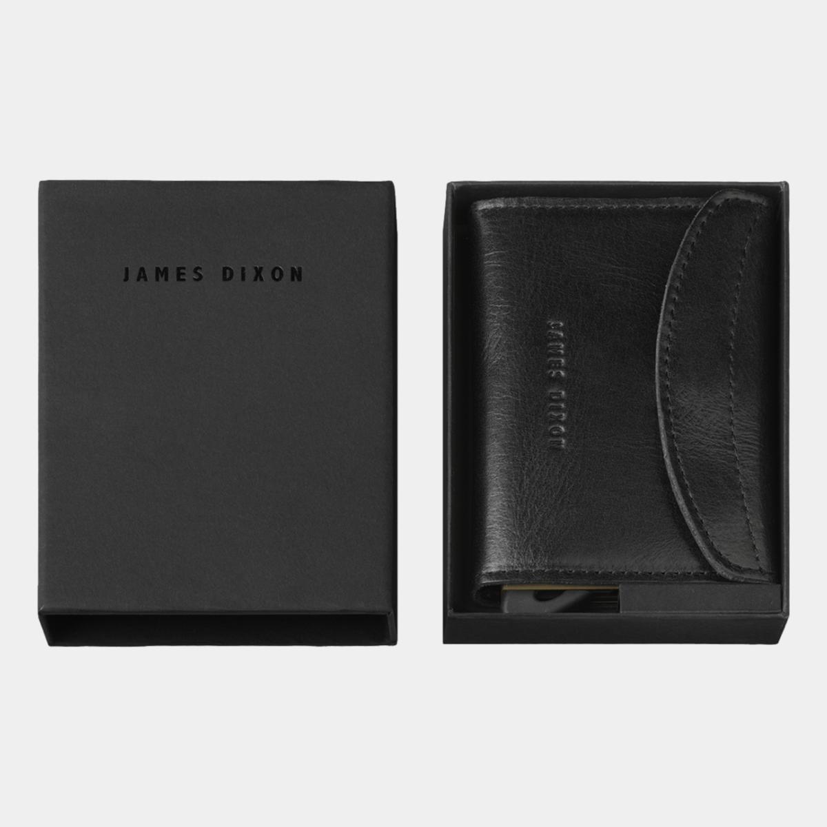 jd0088 james dixon grande classic black gold wallet box