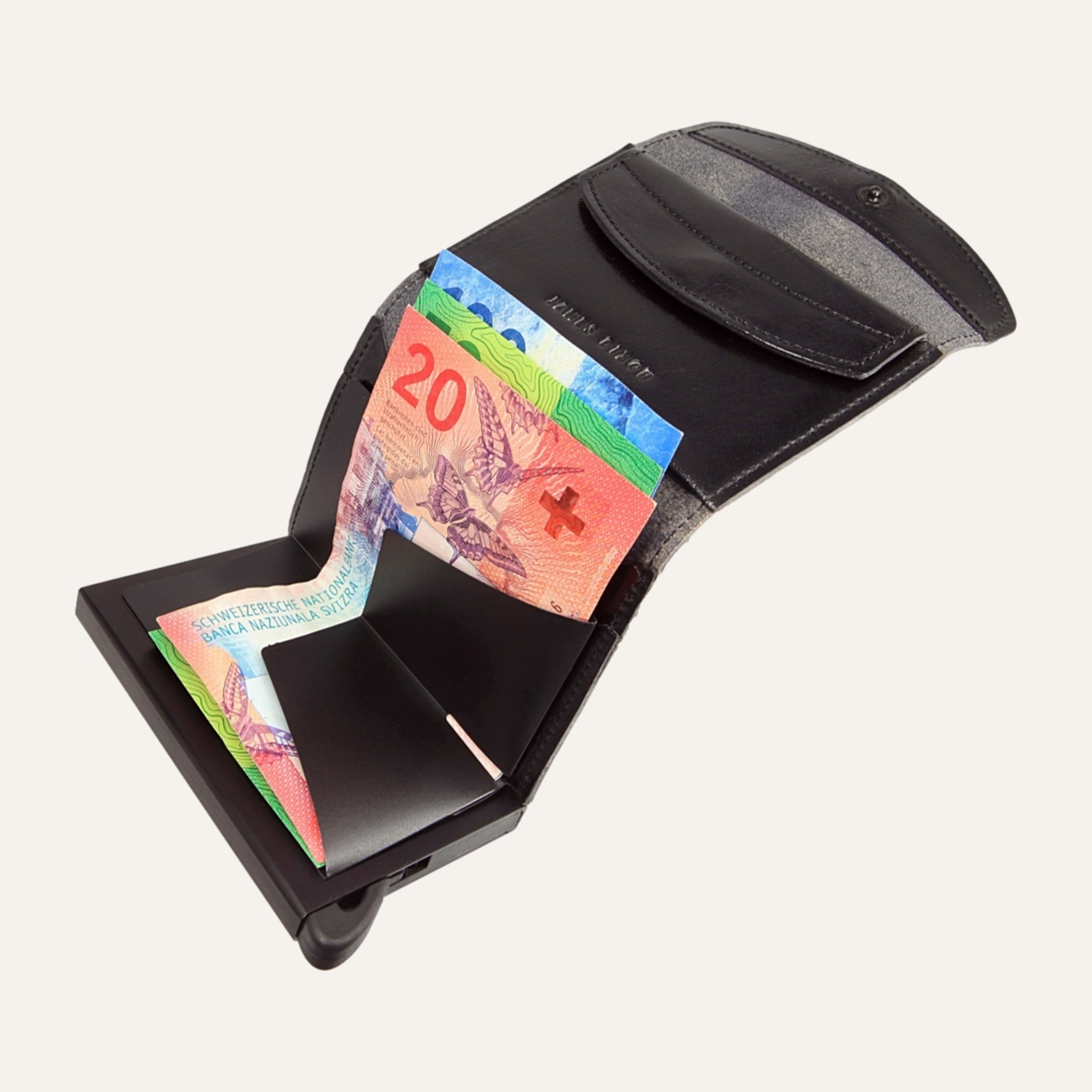 Black - Classic - Coin Pocket - Flap - Wallet