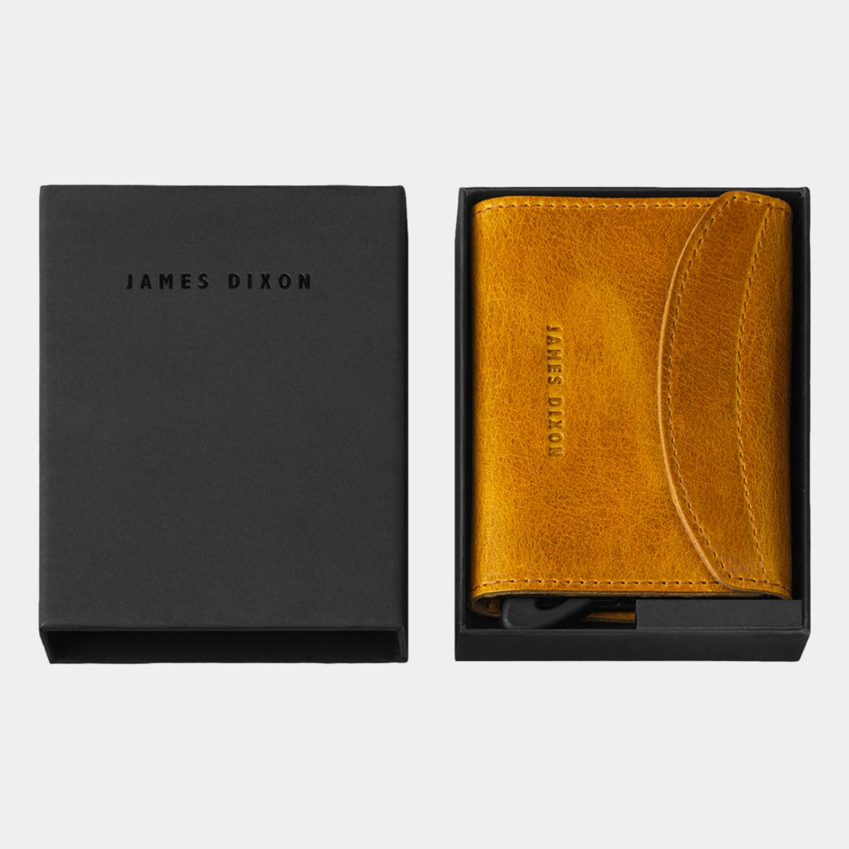 jd0109 james dixon grande classic ochre coin pocket wallet box