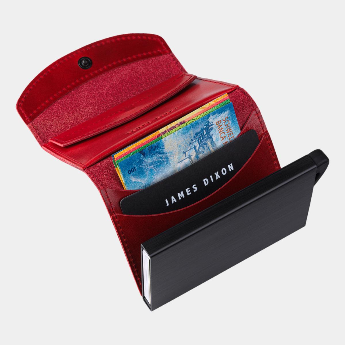 jd0110 james dixon grande classic red coin pocket wallet notes