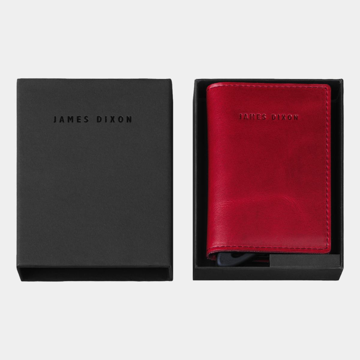 jd0118 james dixon puro classic red coin pocket wallet box