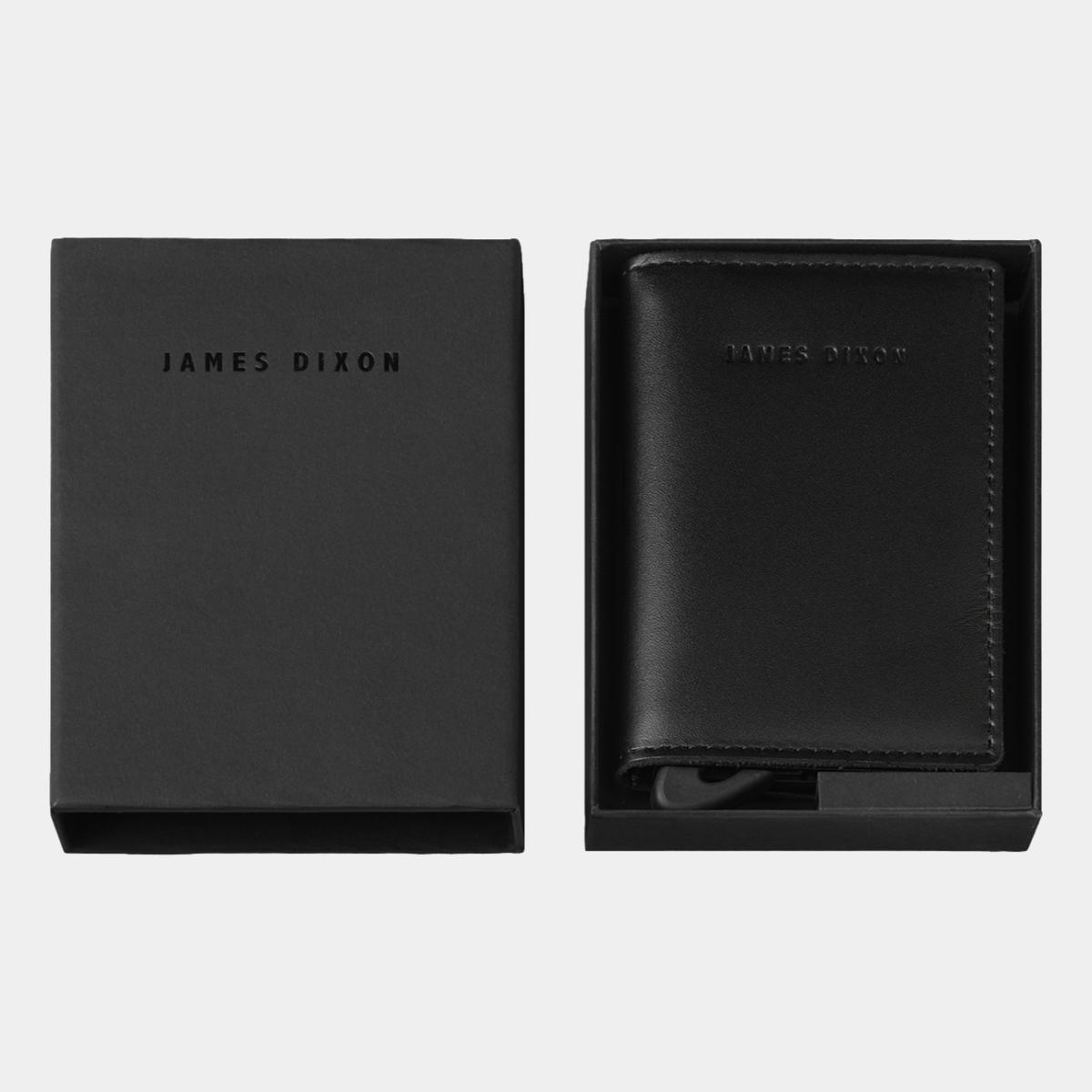 jd0121 james dixon puro one all black coin pocket wallet box