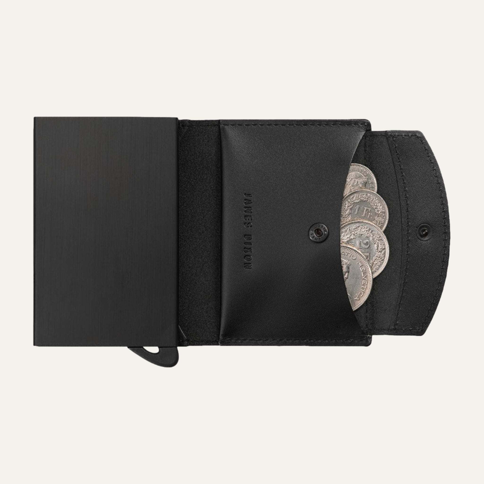 Black - One - Coin Pocket - Wallet