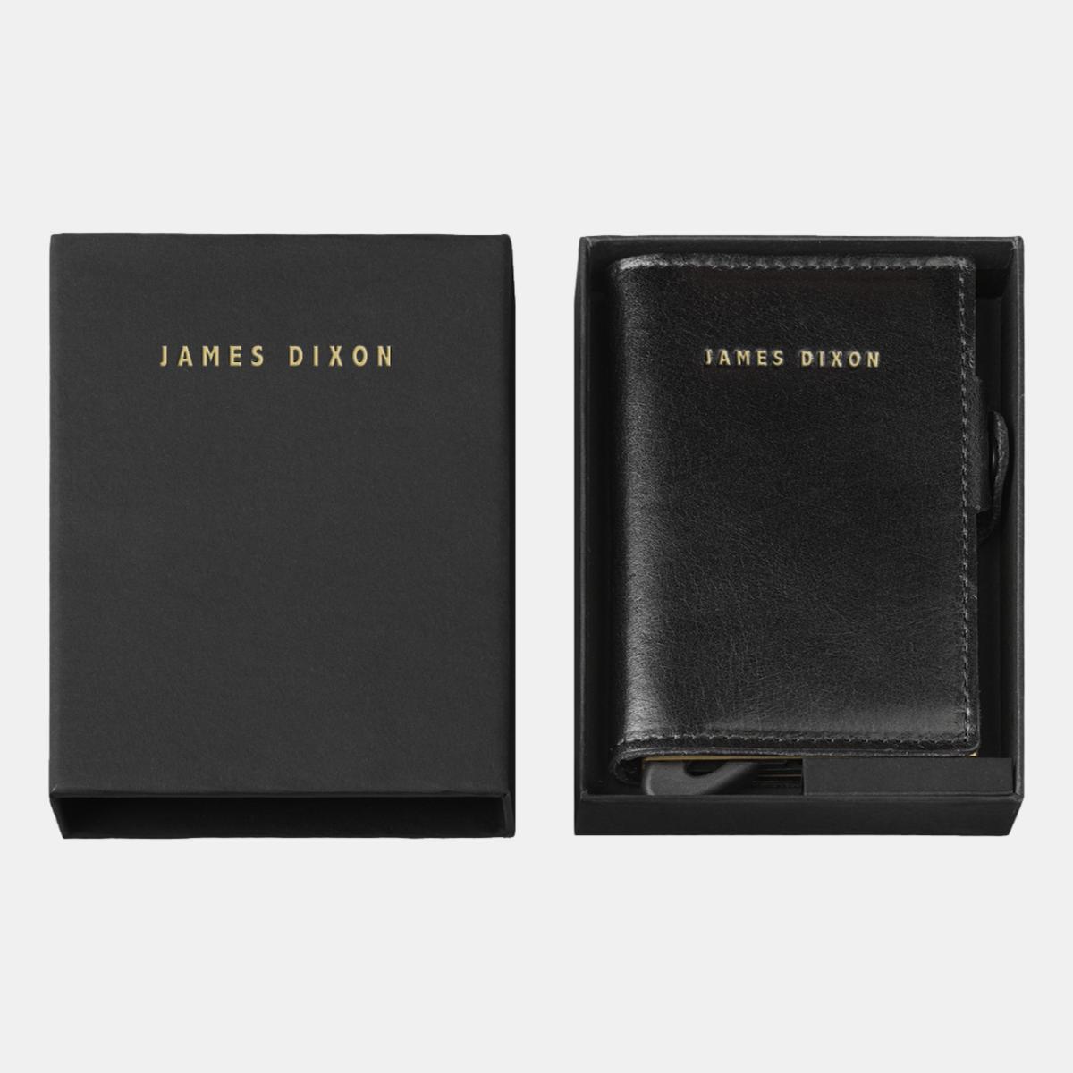jd0124 james dixon boton classic black gold wallet box