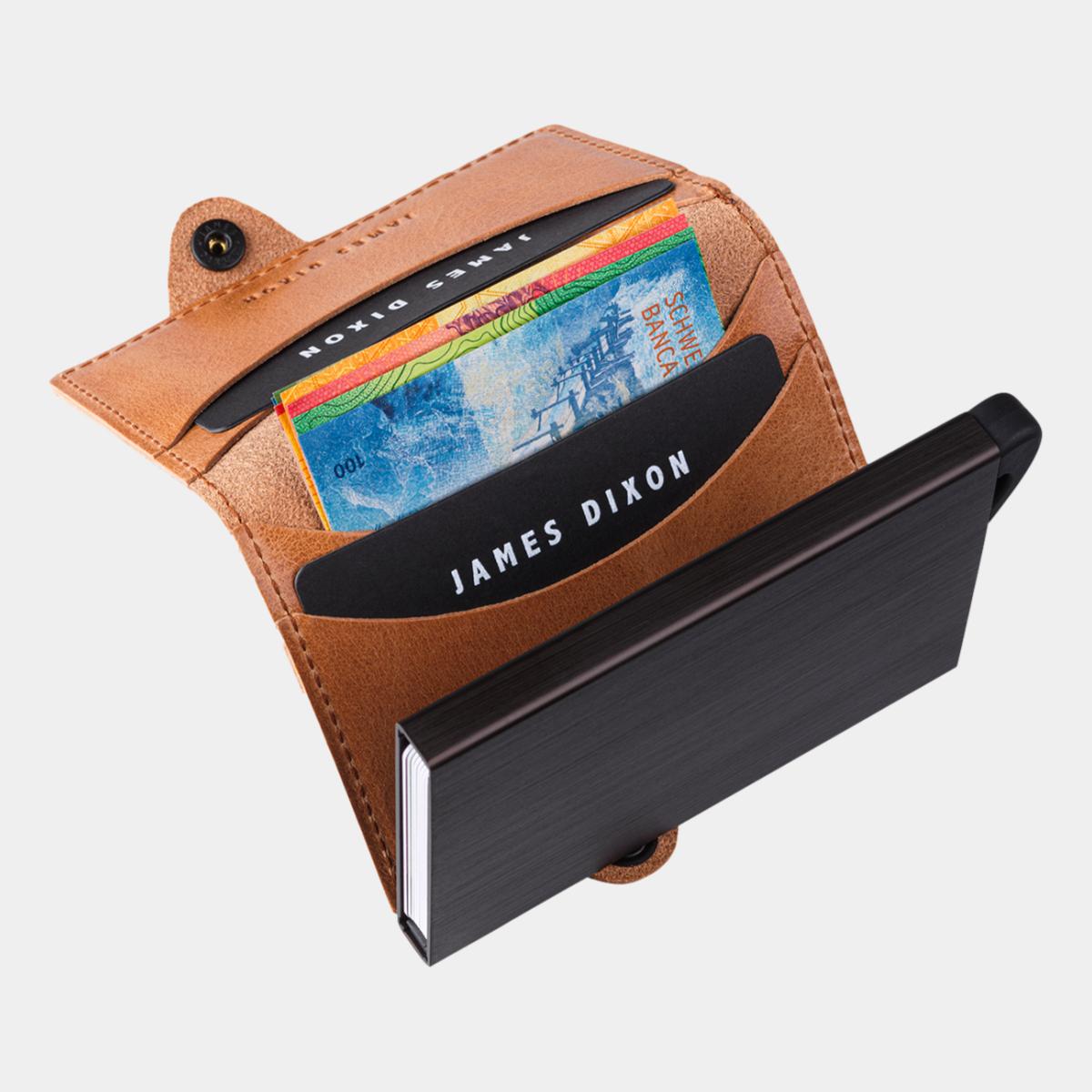 jd0127 james dixon boton classic camel brown wallet notes