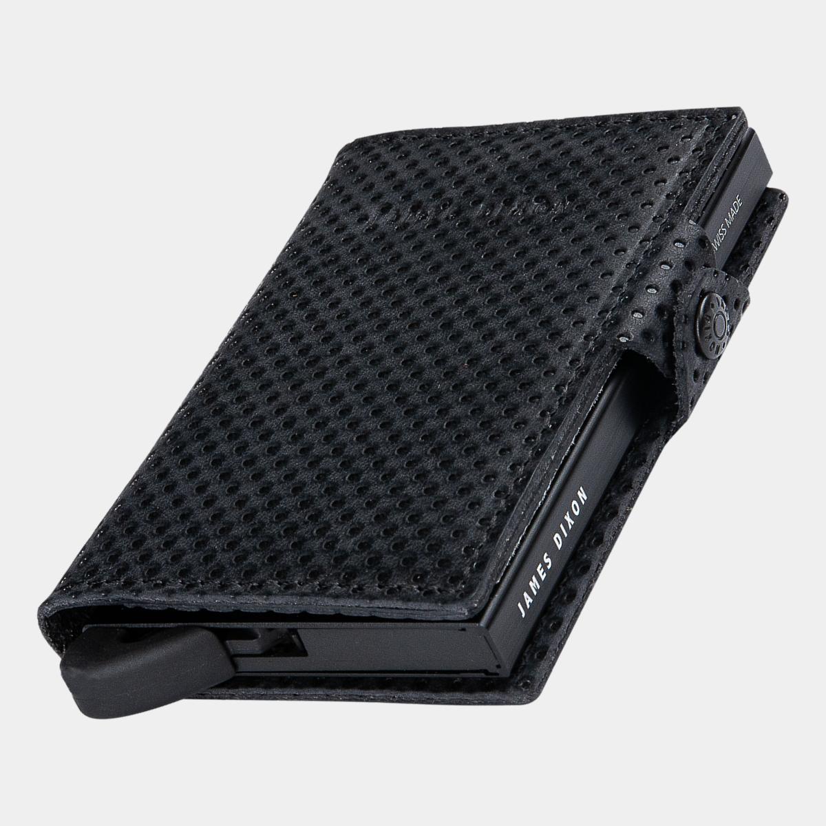 James Dixon Slim RFID Wallet, Black, Racing, Snap