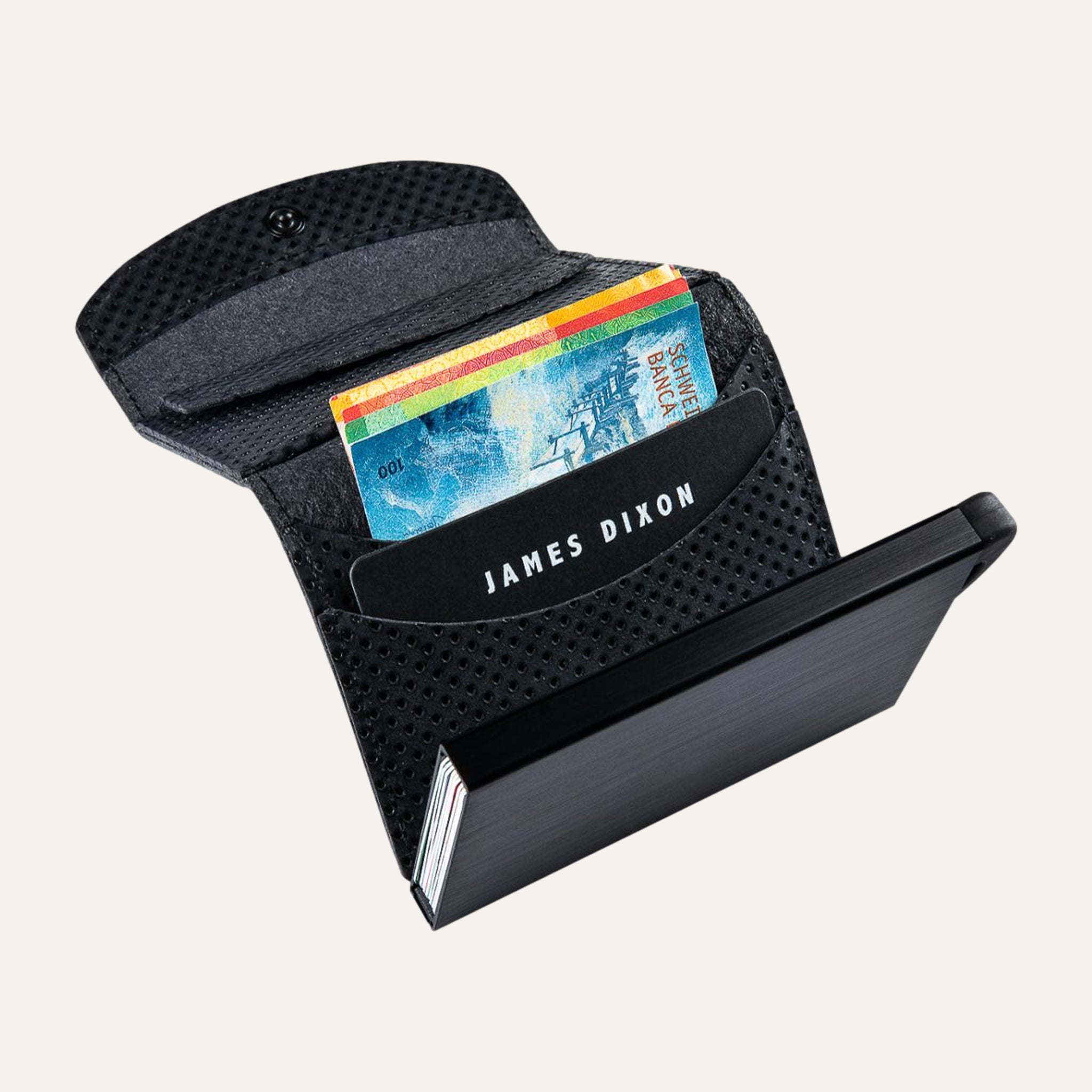 Black - Racing - Coin Pocket - Flap - Wallet