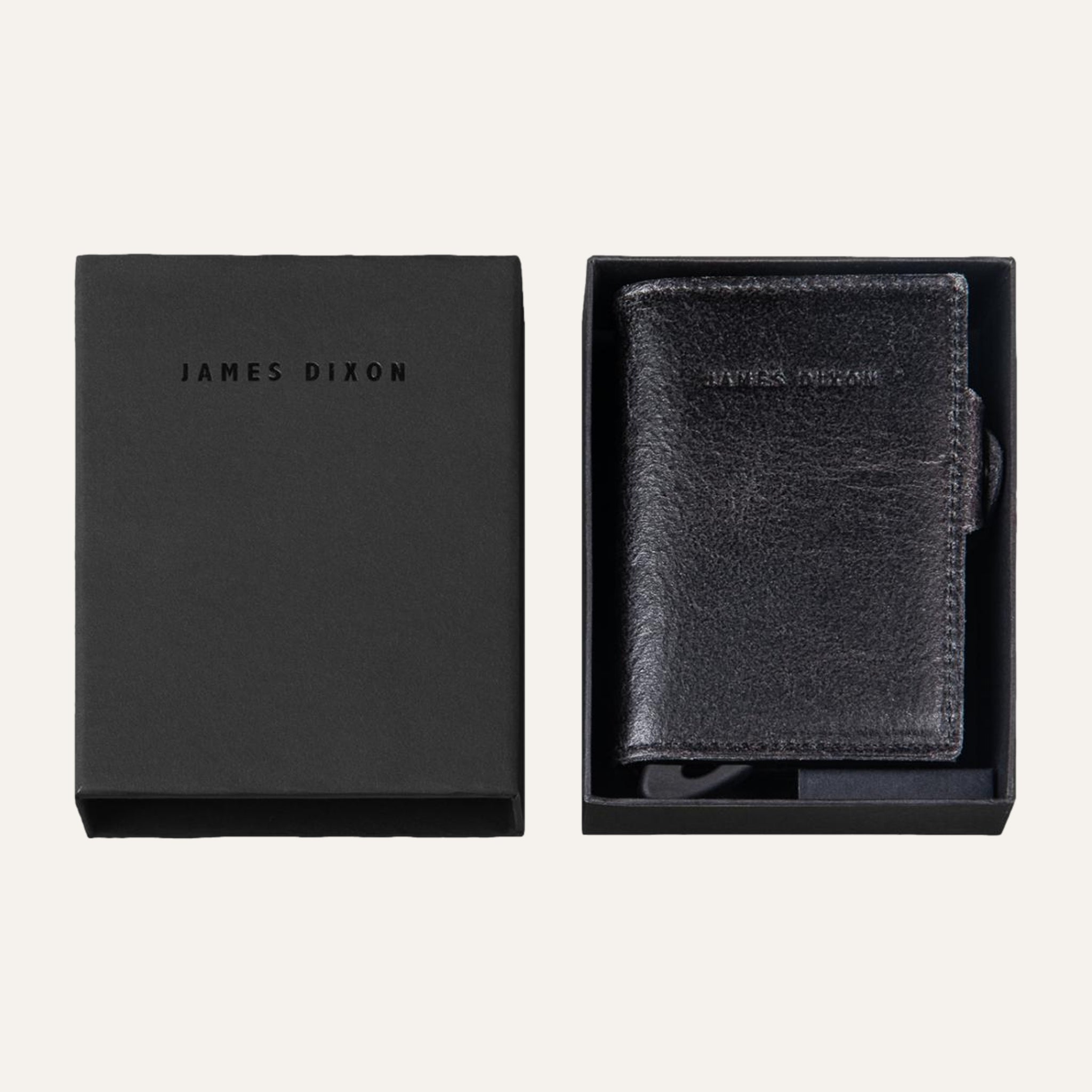 All Black - Raw - Monnaie - Bouton - Porte-cartes