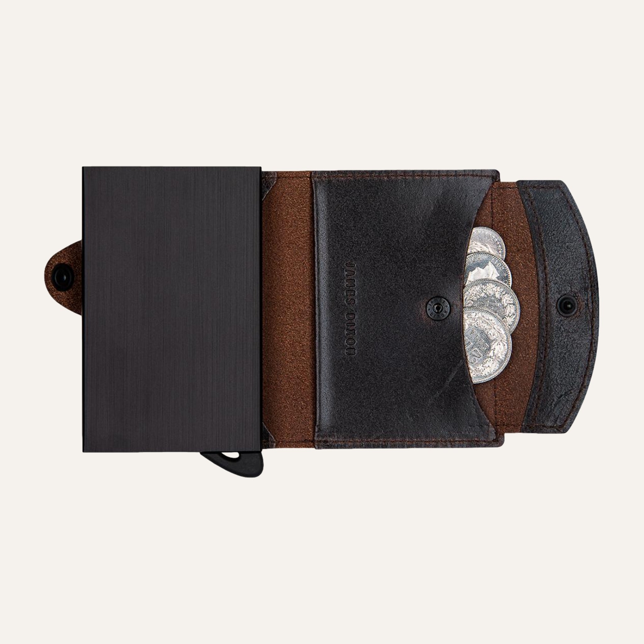 Dark Brown Tobacco - Raw - Coin Pocket - Snap - Wallet