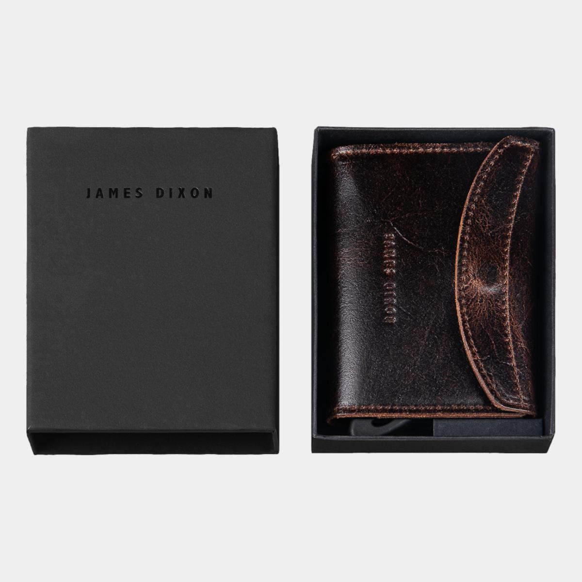 jd0187 james dixon grande raw tobacco brown coin pocket wallet box